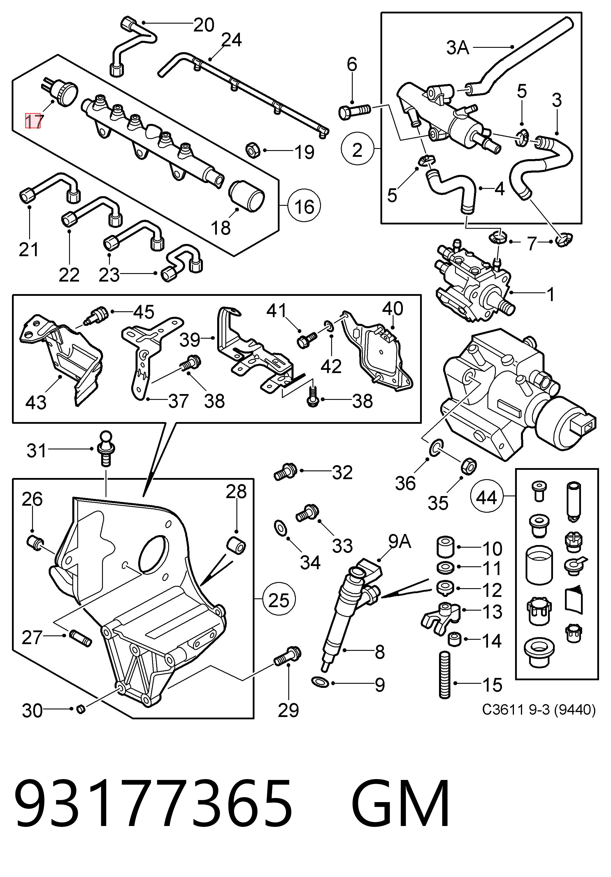 Купить APS134 Magneti Marelli Датчик давления топлива