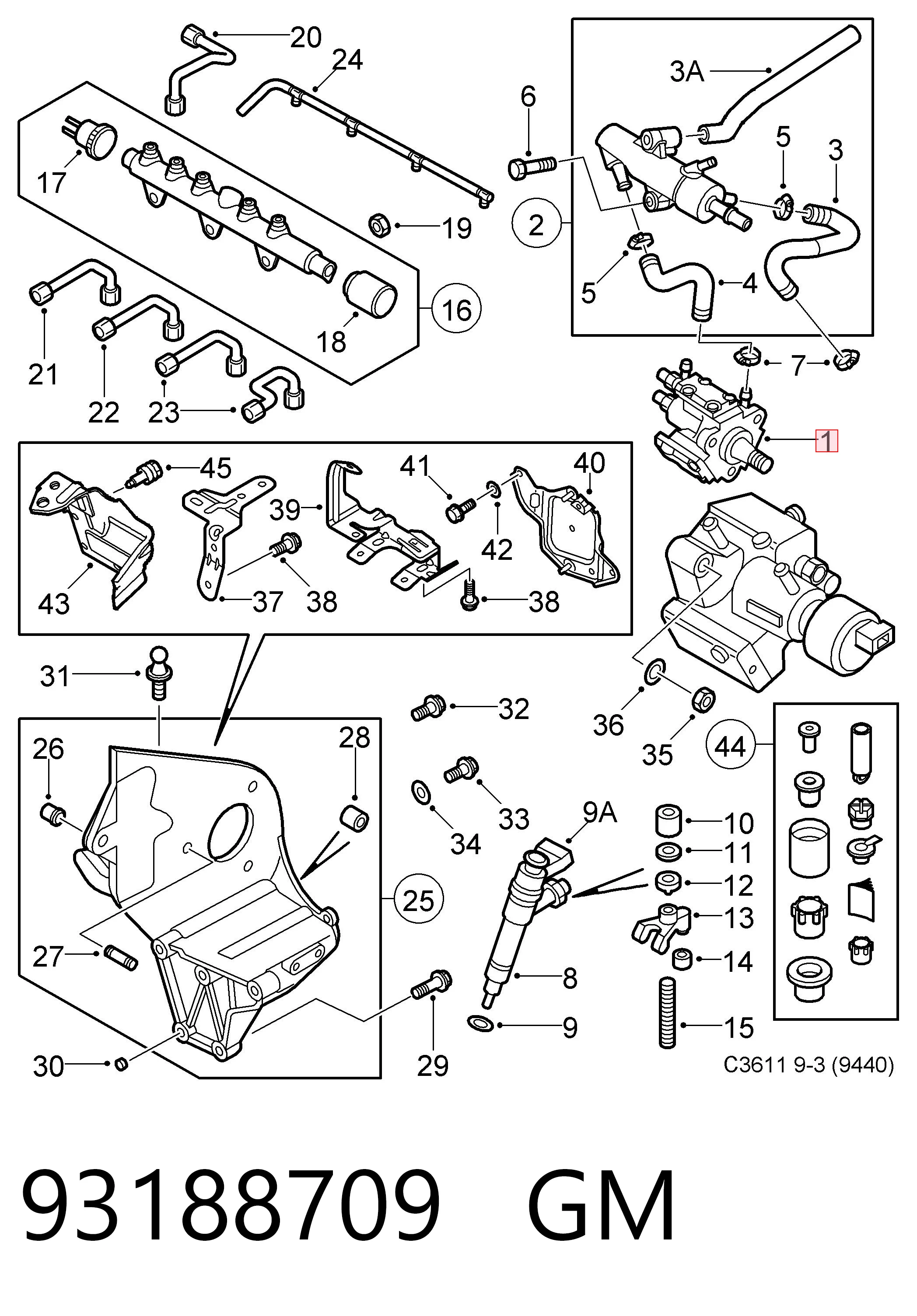 55230478 Fiat/Alfa/Lancia Насос топливный высокого давления (ТНВД)
