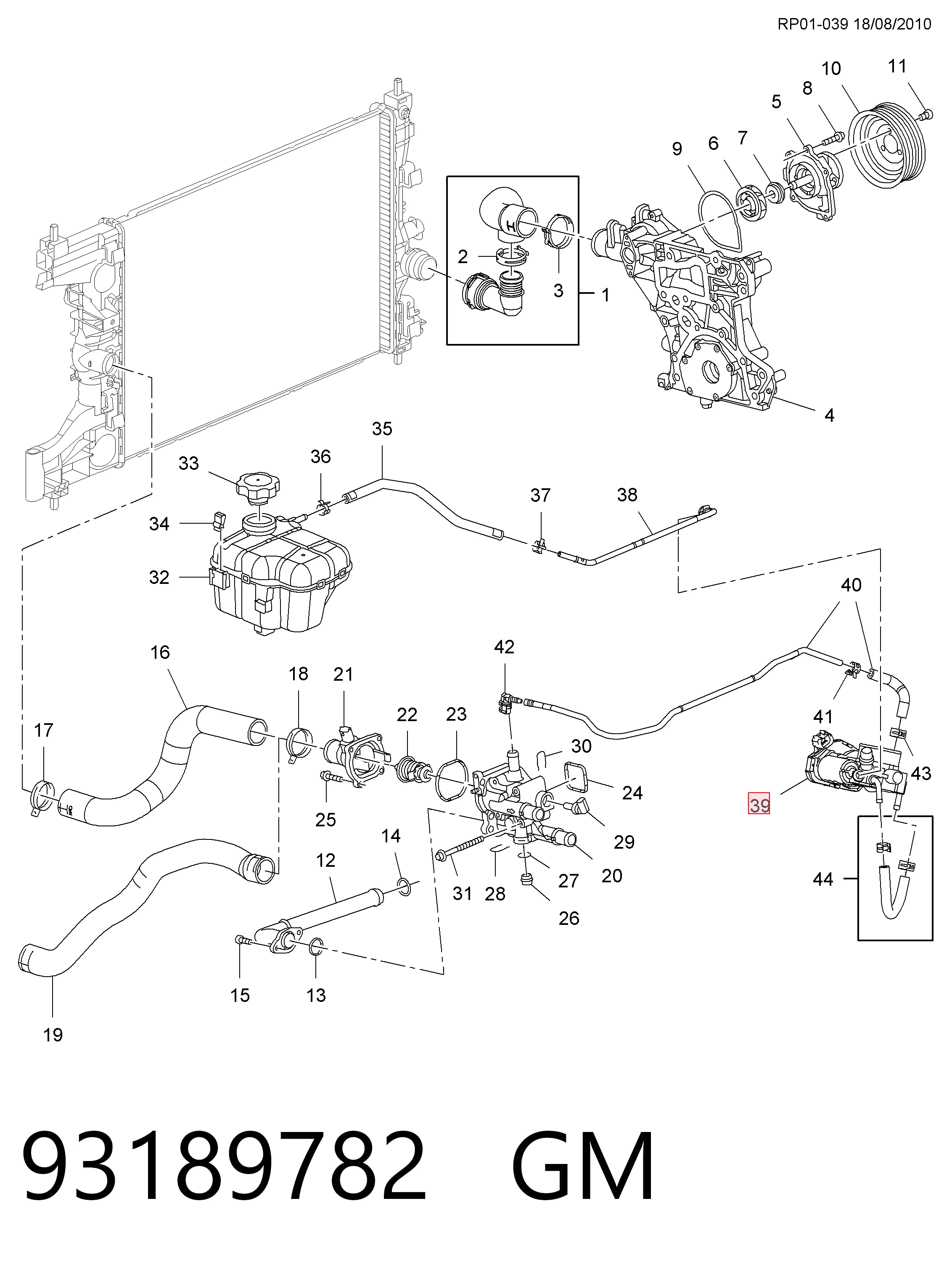93189782 Peugeot/Citroen Дроссельная заслонка