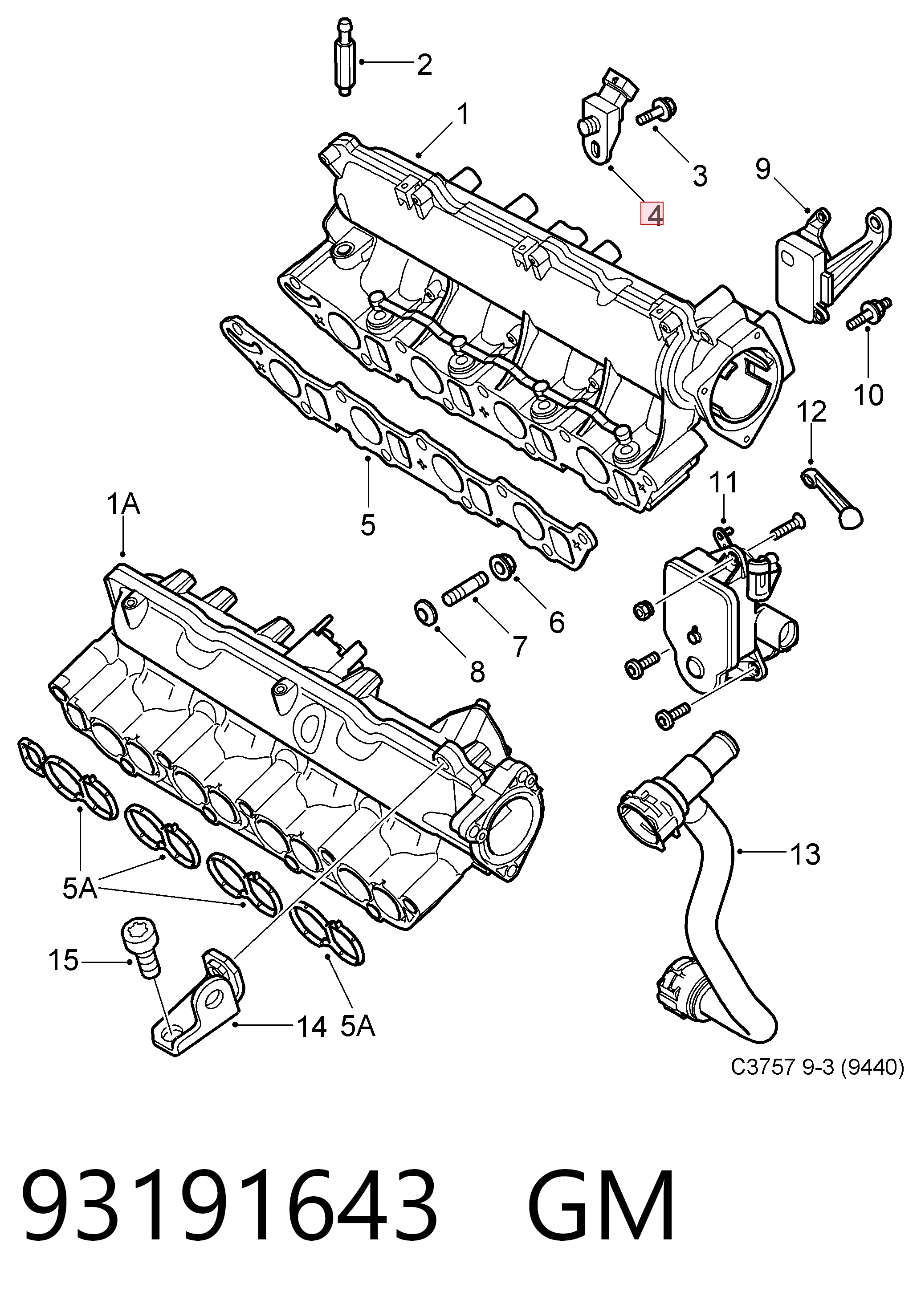 2852821 NEW Holland Датчик давления воздуха