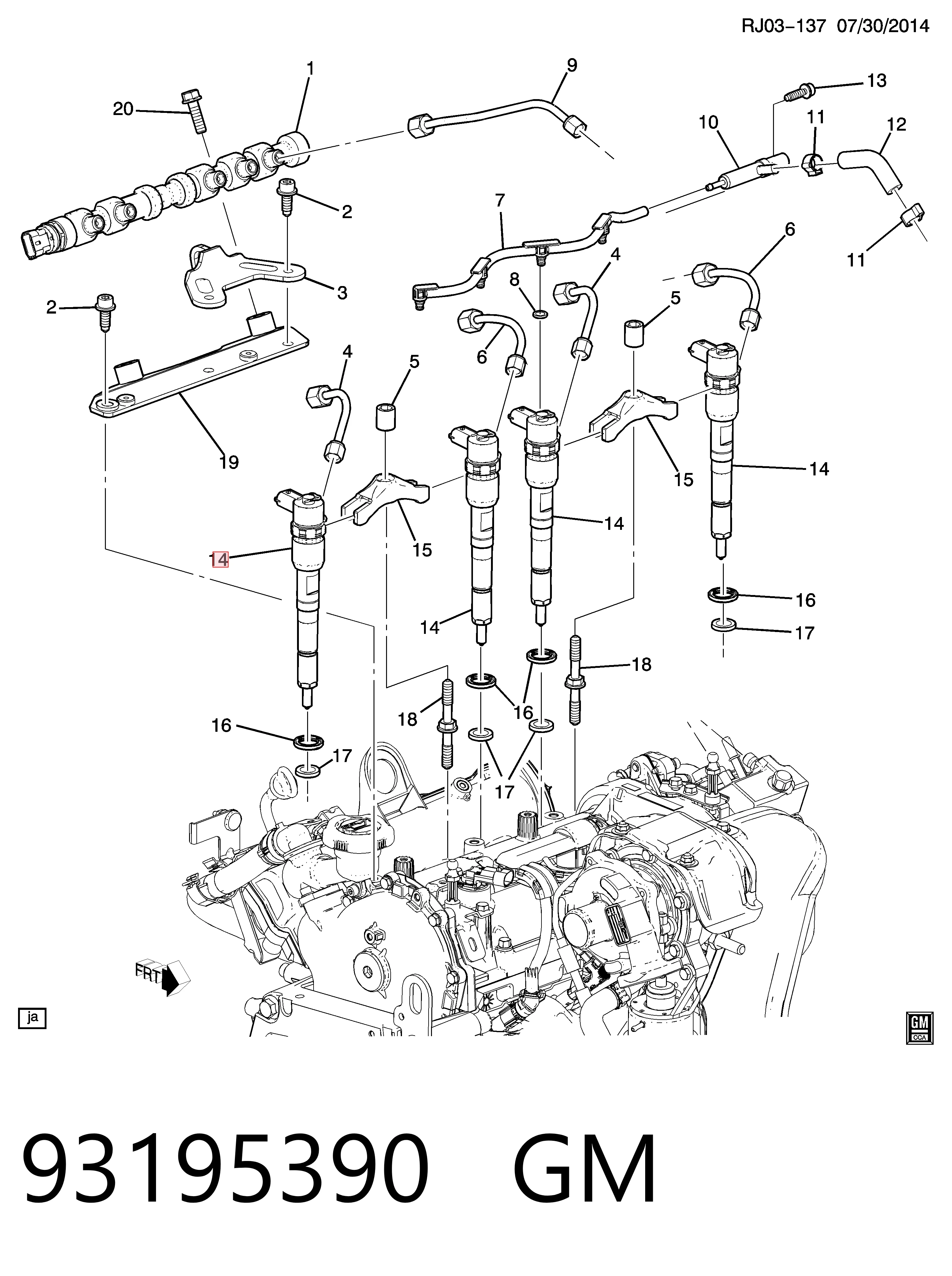 55214159 Fiat/Alfa/Lancia Топливные форсунки