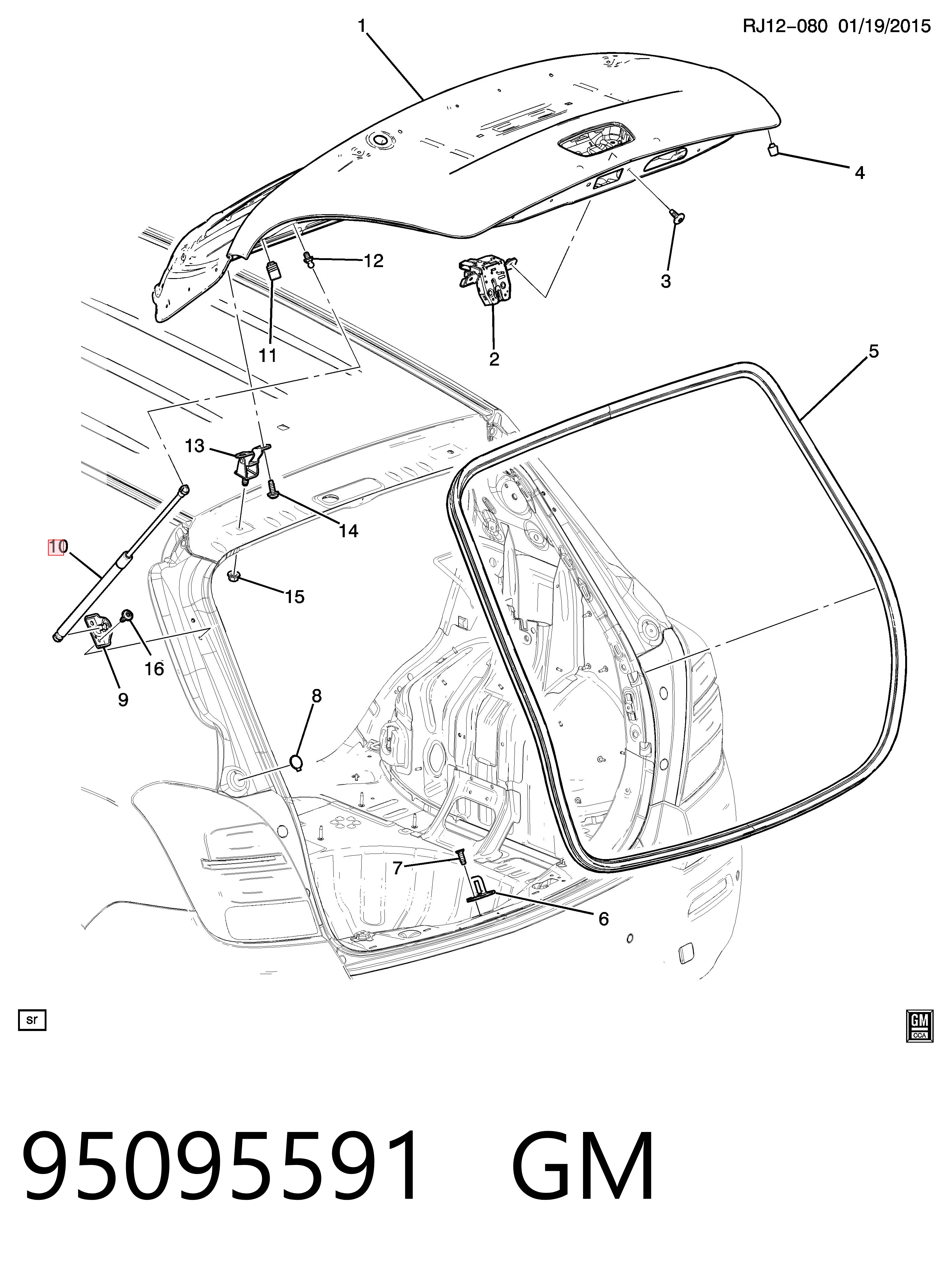Амортизатор задней двери Magneti Marelli GS1063 цена, от 9.09 USD