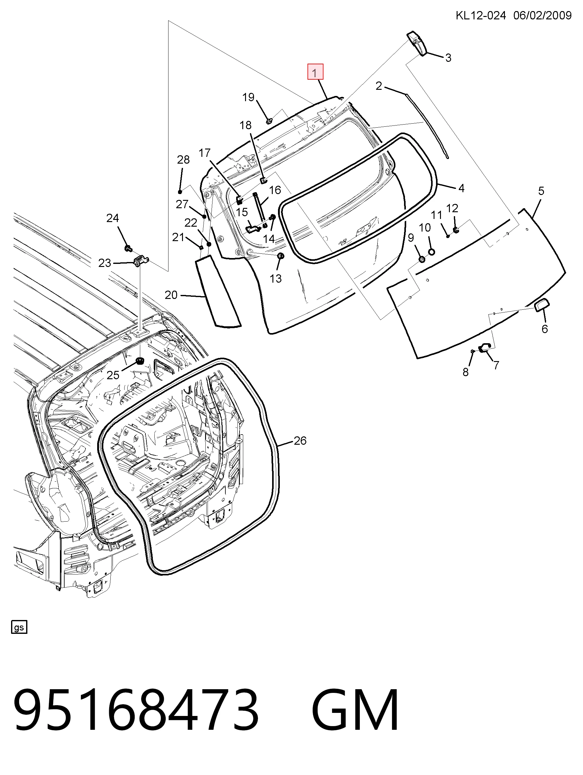 Задняя дверь на Chevrolet Captiva I C100