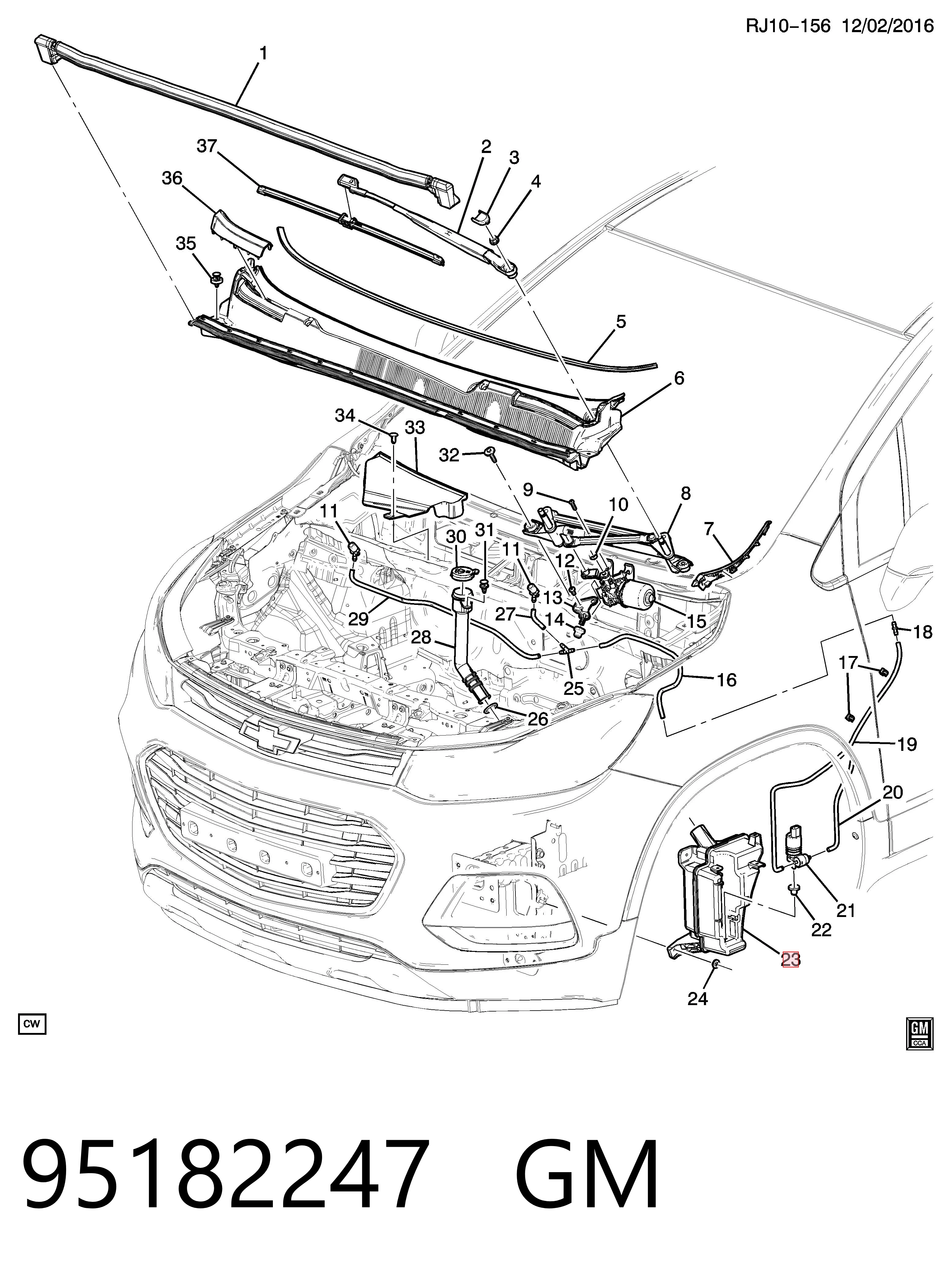 95182247 Peugeot/Citroen Бачок омывателя стекла