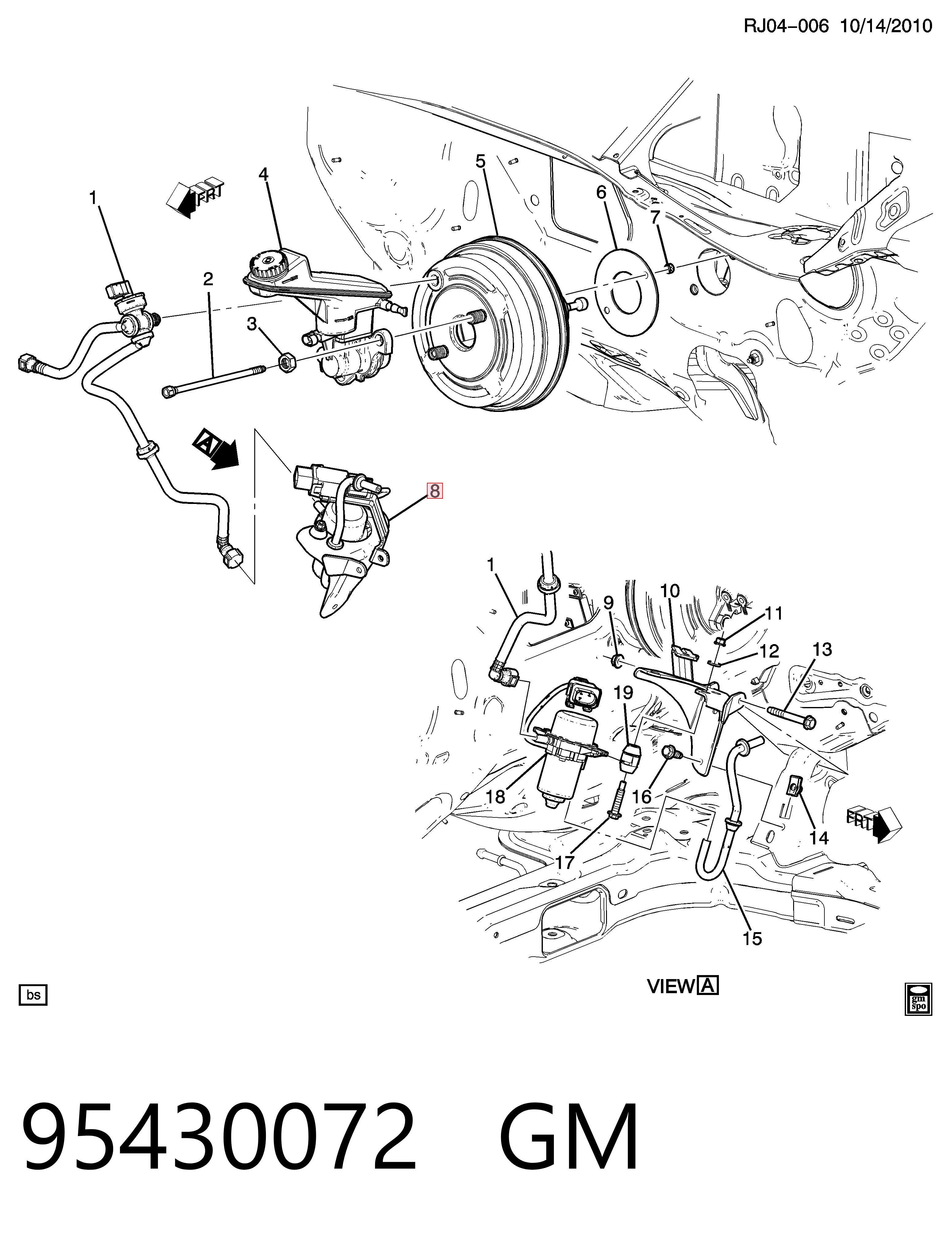 95430072 General Motors Механический вакуумный насос