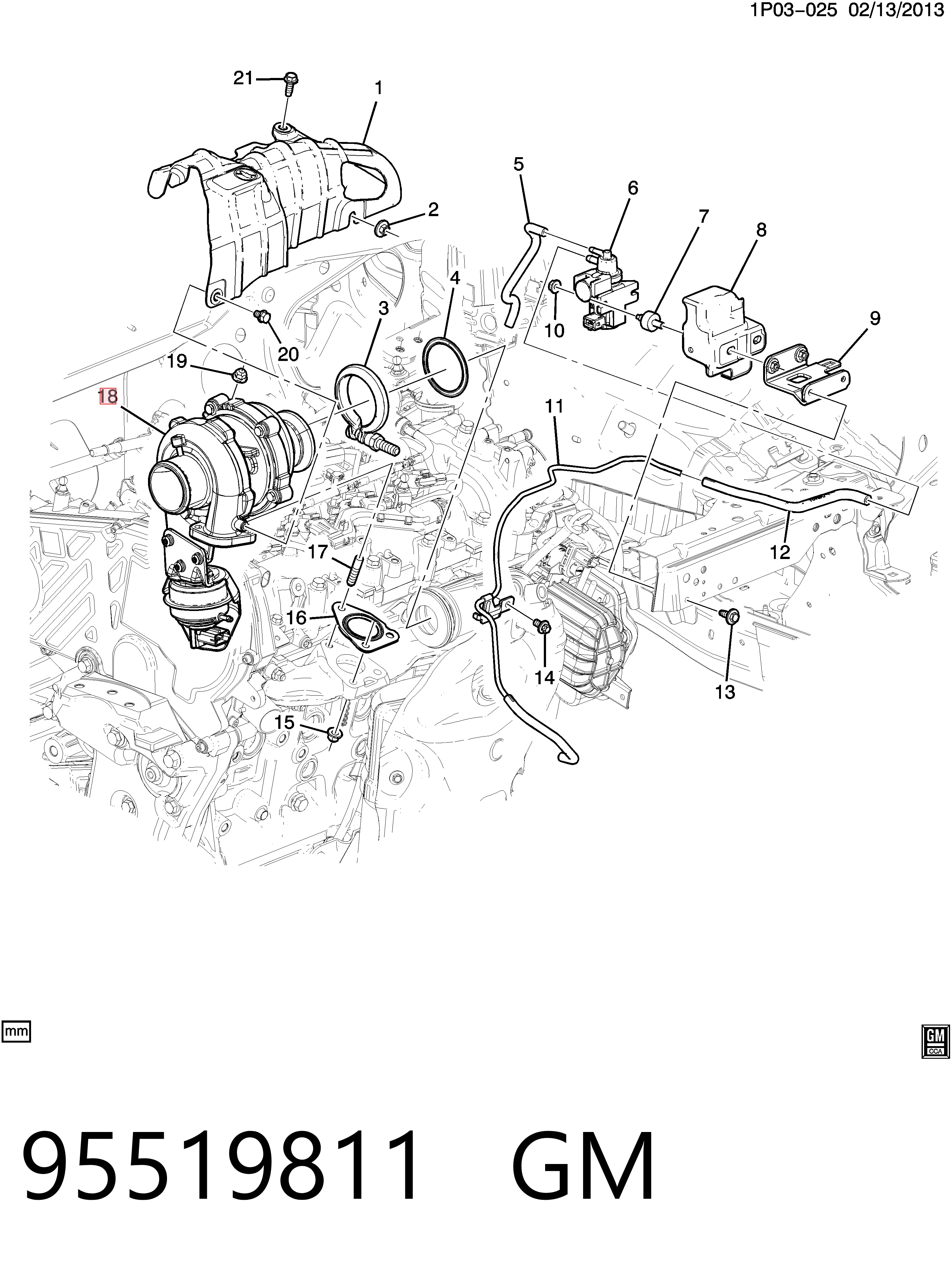 Турбина 55581063 Peugeot/Citroen