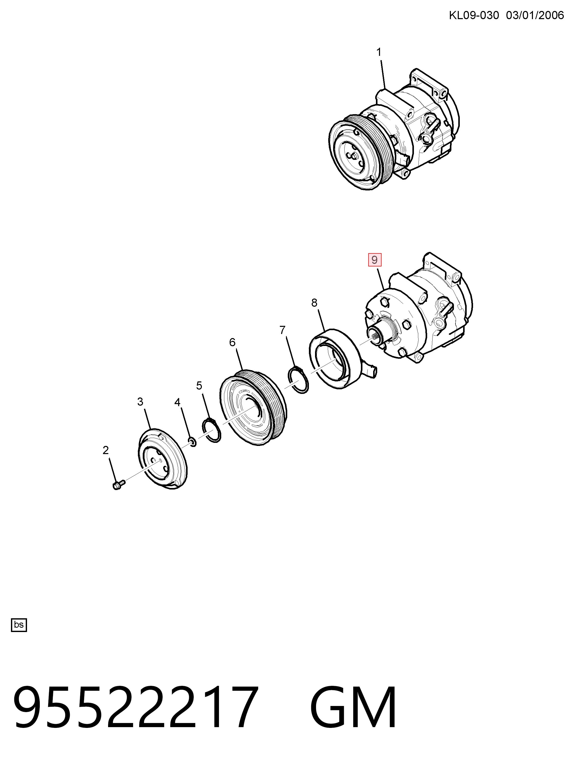 Компрессор системы кондиционирования Renault (RVI) 4813543 цена, от 295.70 USD