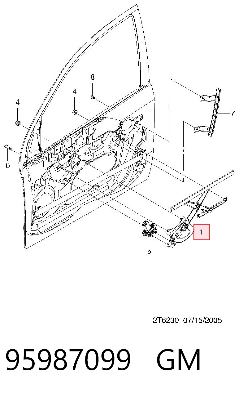 96879739 Opel Мотор стеклоподъемника двери передней, левой