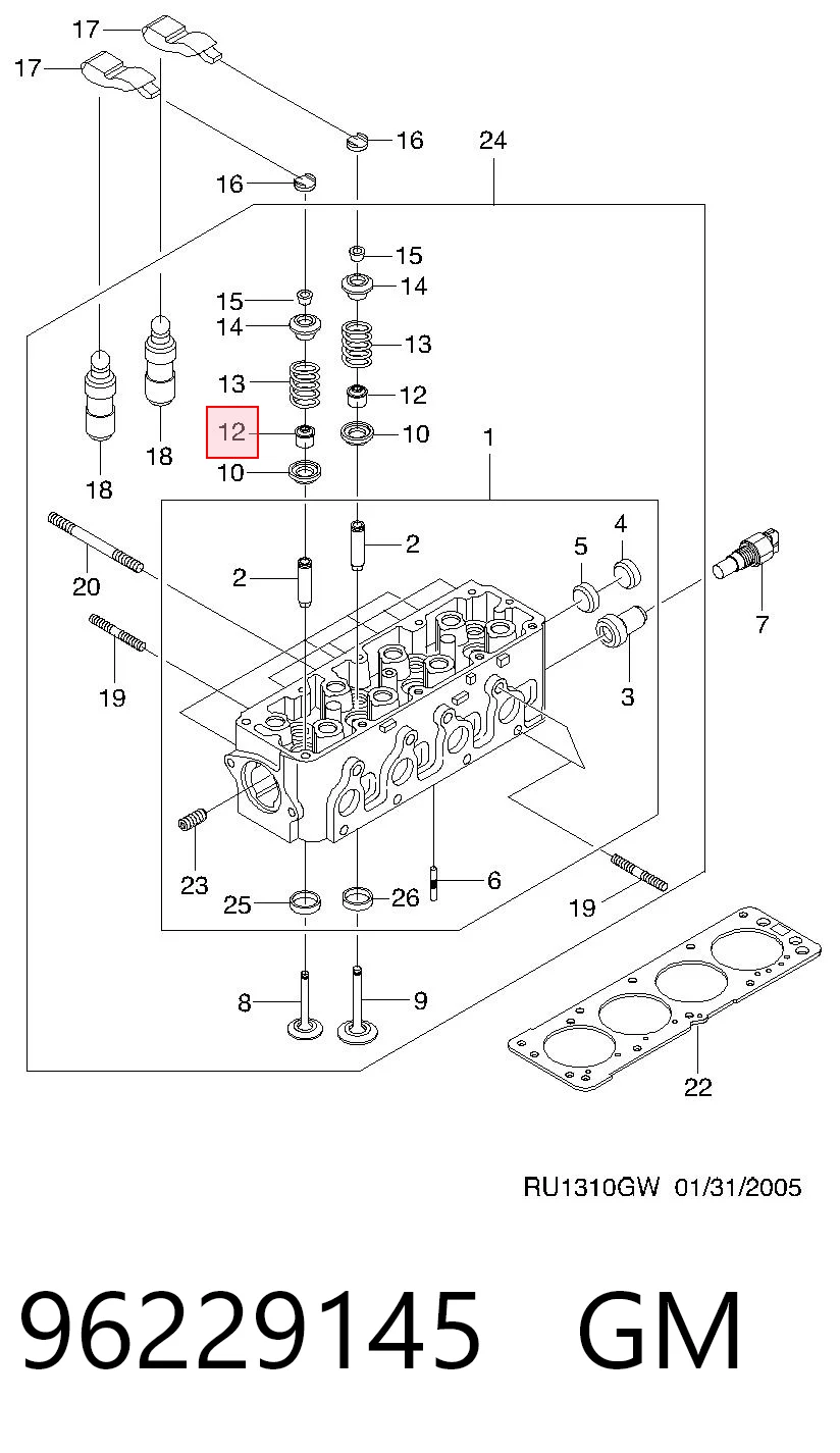 Сальники клапанов P94580655 Parts-Mall