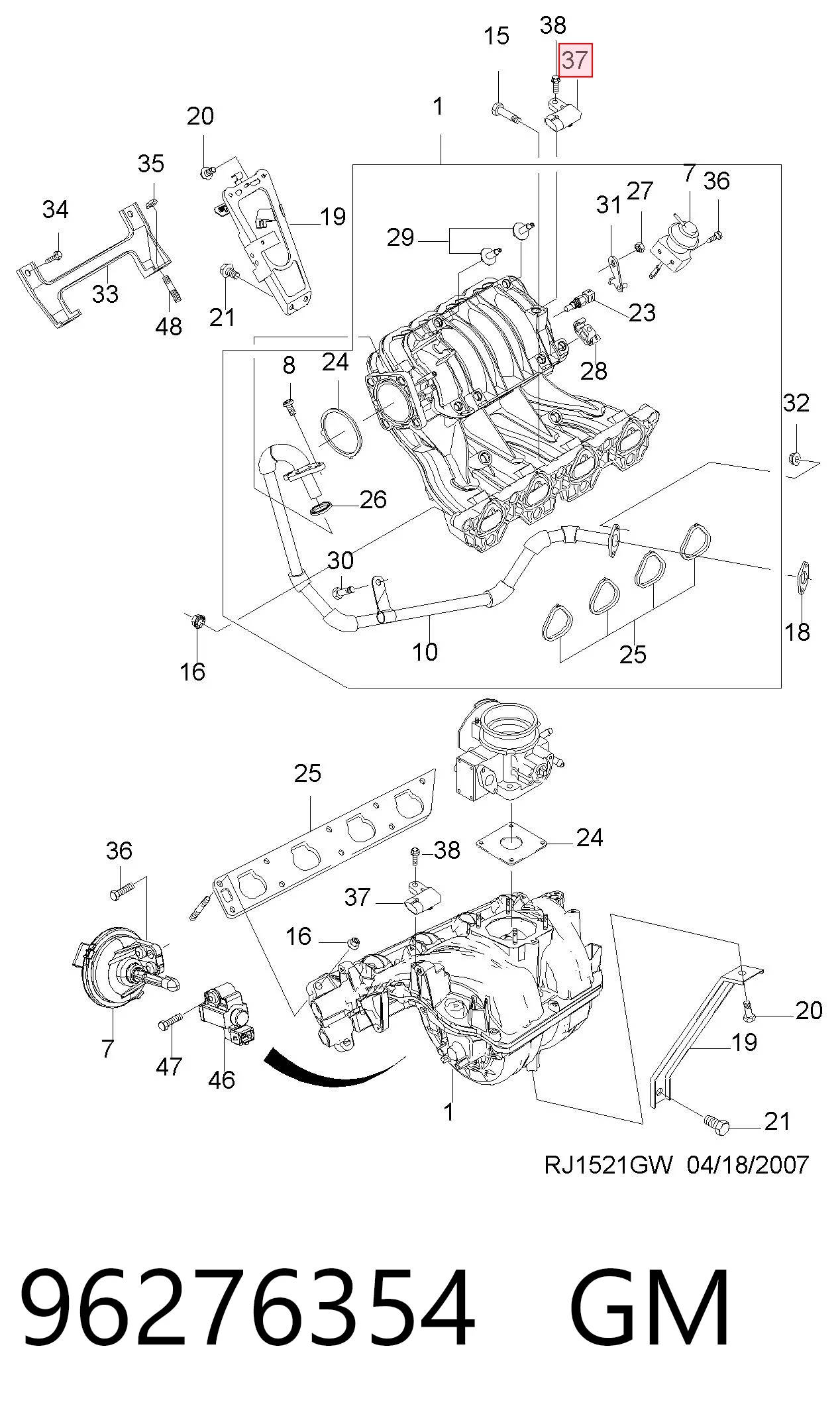 Датчик абсолютного давления в коллекторе Opel 25184080 цена, от 26.00 USD