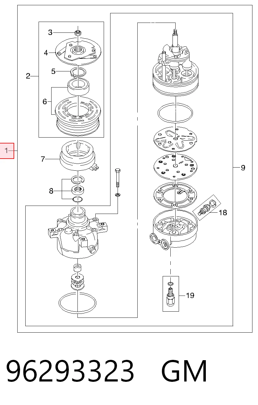 Насос кондиционера Bosch 1986AD1069K5C