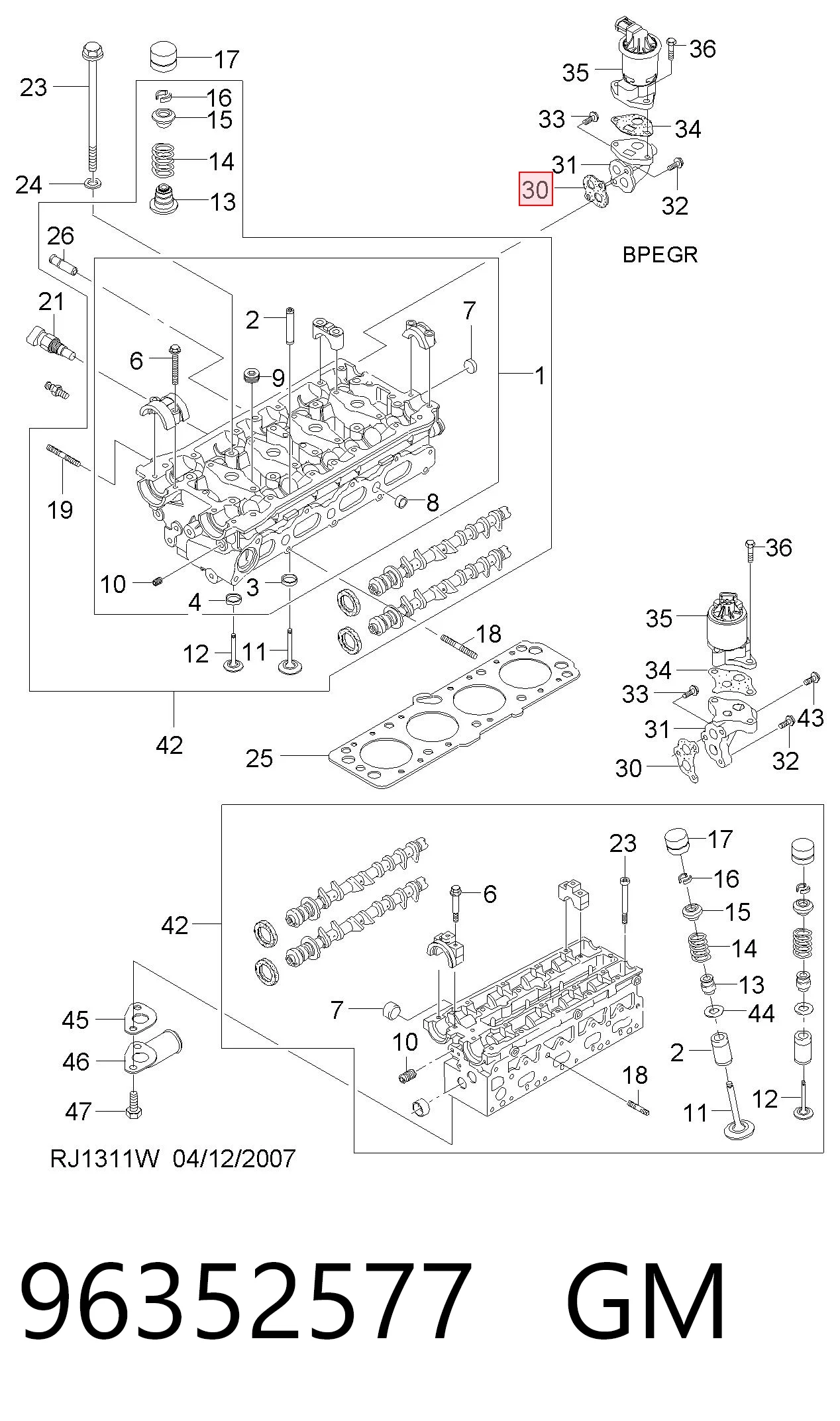 Прокладка EGR-клапана рециркуляции Opel 96433075 цена, от 1.61 USD