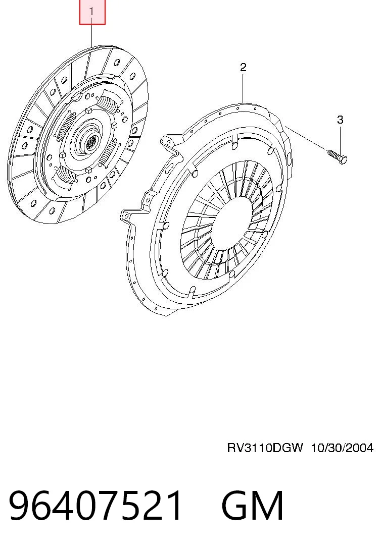 Диск сцепления Chevrolet Tacuma минивэн (KLAU) (2000 - 2026) цена, от 42.96 USD