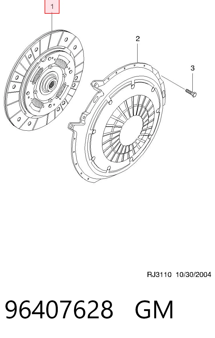 FK3007SEN SEN Диск сцепления ведомый
