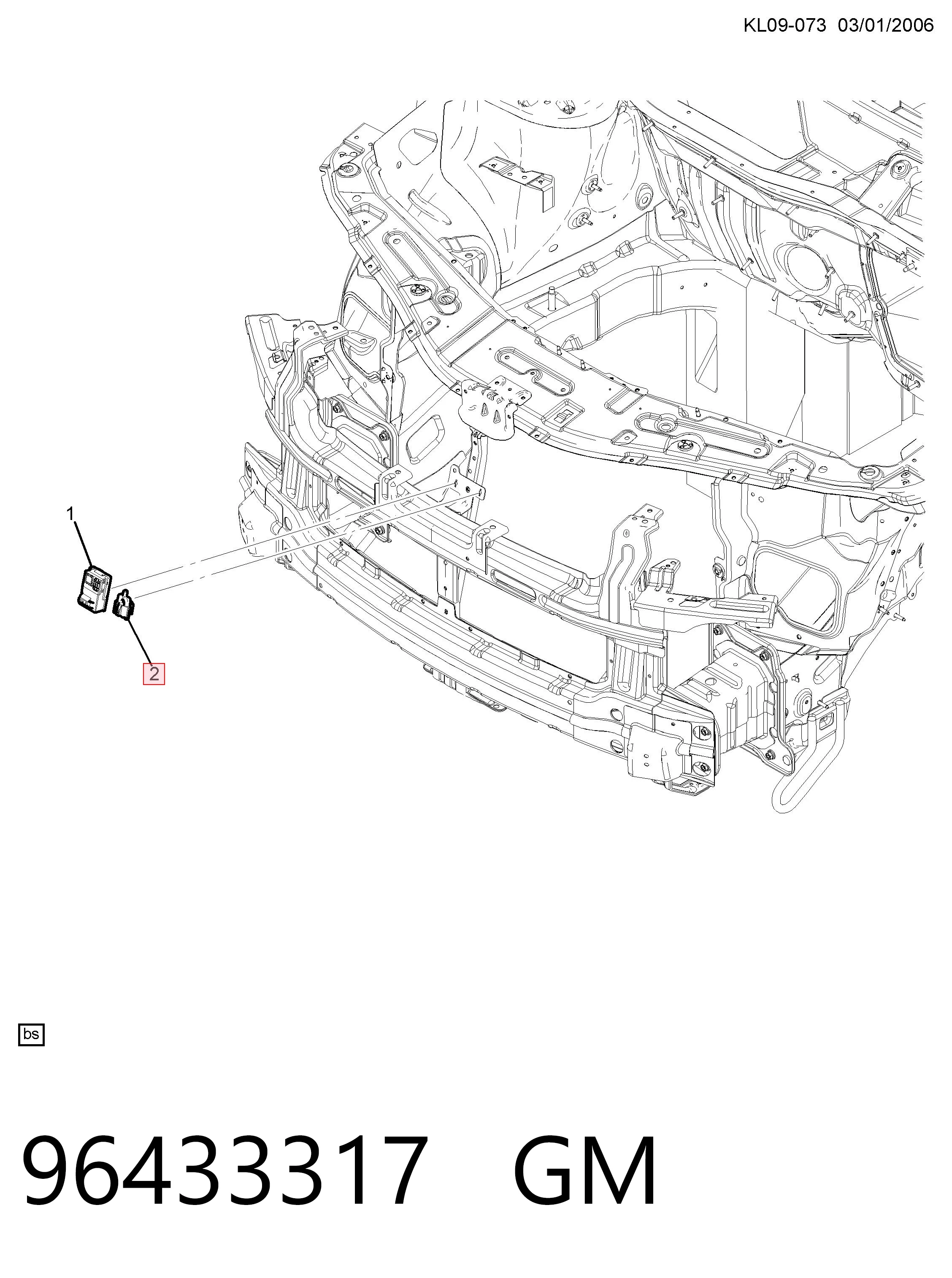 Датчик температуры окружающей среды на Chevrolet Lacetti  J200