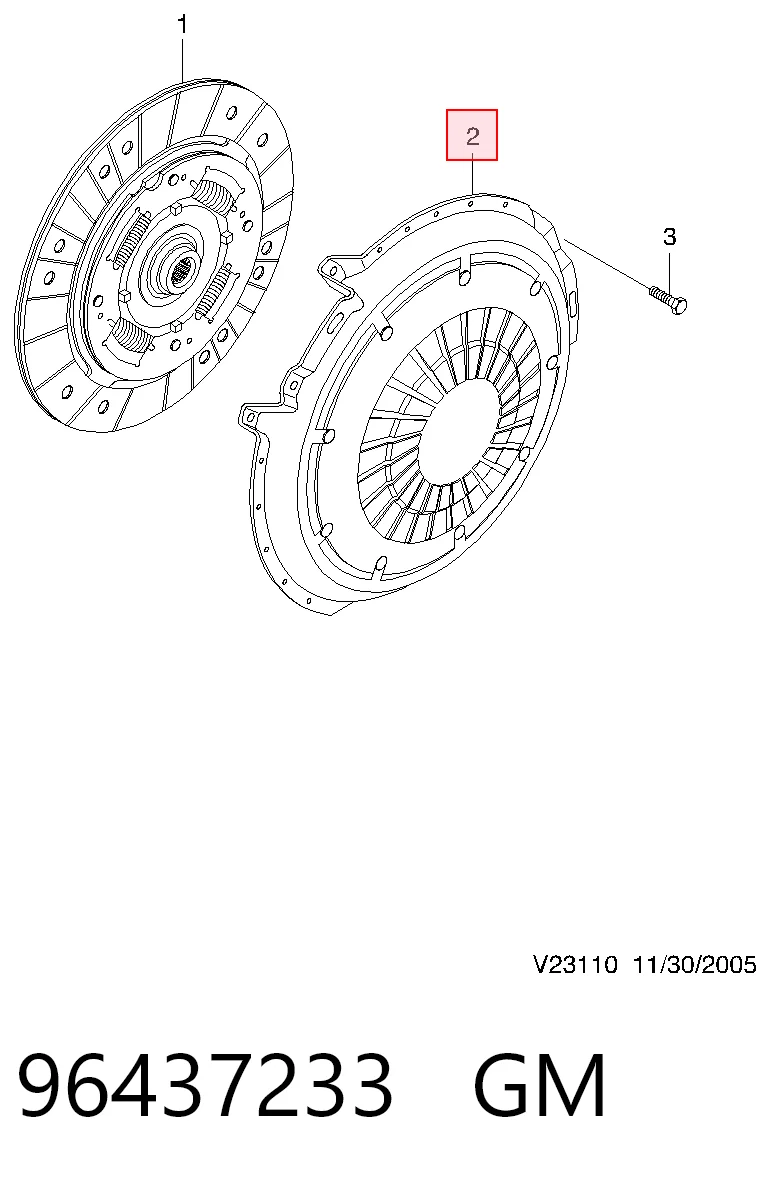 Купить 96876928 Opel Корзина сцепления