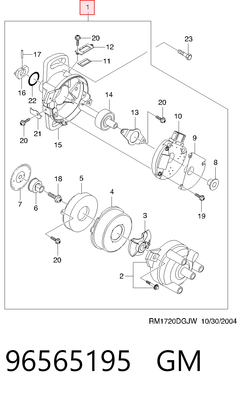 Привод распределителя зажигания Korea (oem) 96565195 цена, от 42.76 USD