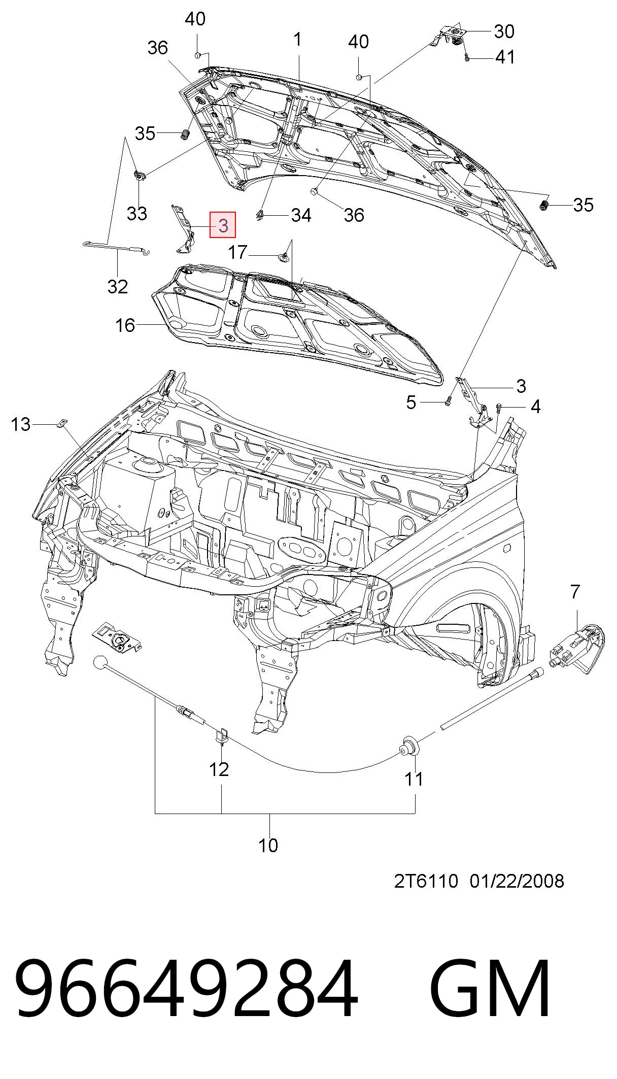 Петля капота, правая Peugeot/Citroen 94520983 цена, от 9.19 USD