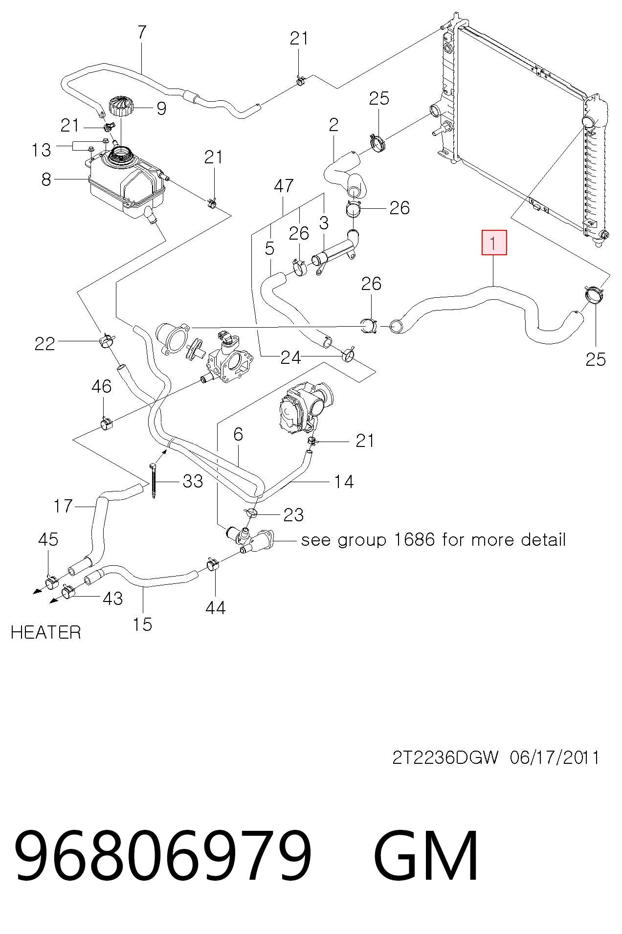 Шланг радиатора охлаждения Thermotec DWX083TT цена, от 26.98 USD
