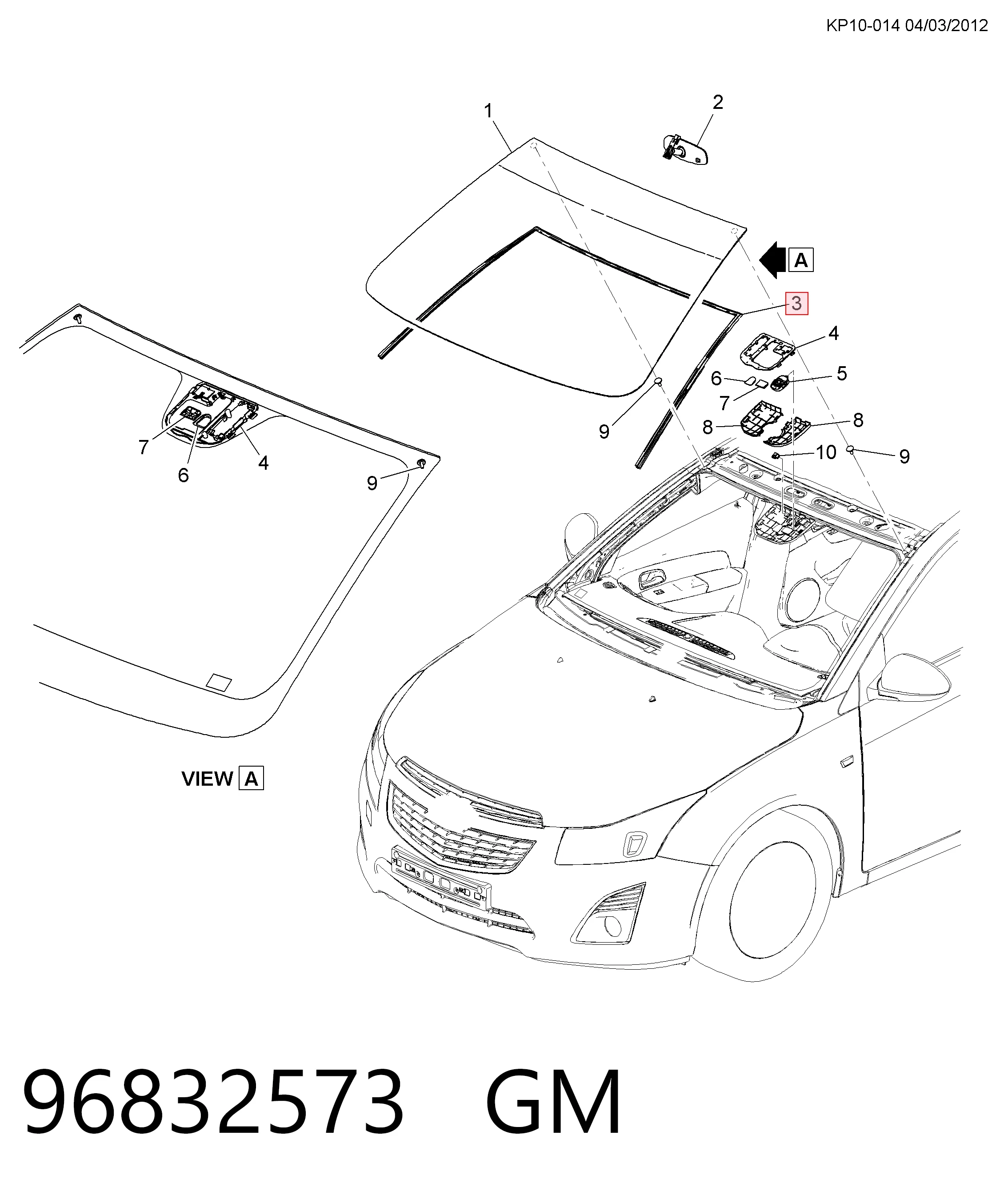 GS1711P120X Icor Защитная накладка переднего стекла