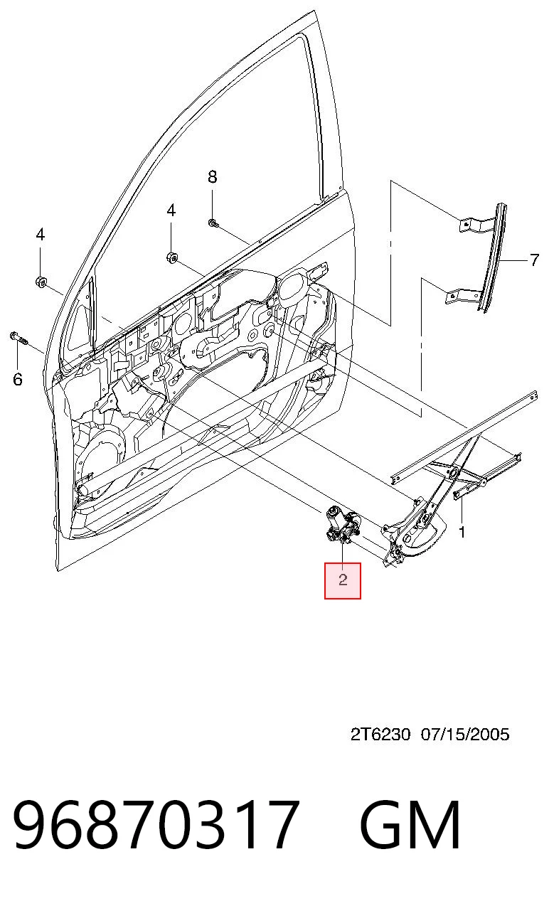 96870317 Peugeot/Citroen Мотор стеклоподъемника двери передней правой