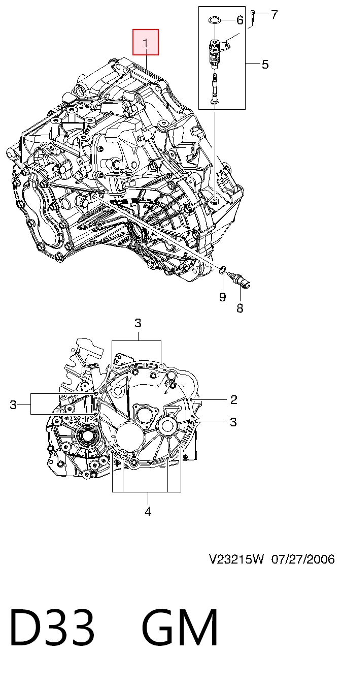 D33 General Motors КПП в сборе