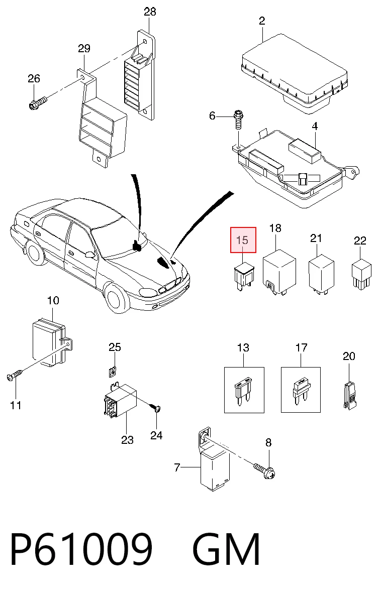 Предохранители (электрических цепей) Parts-Mall P61009 цена, от 0.26 USD
