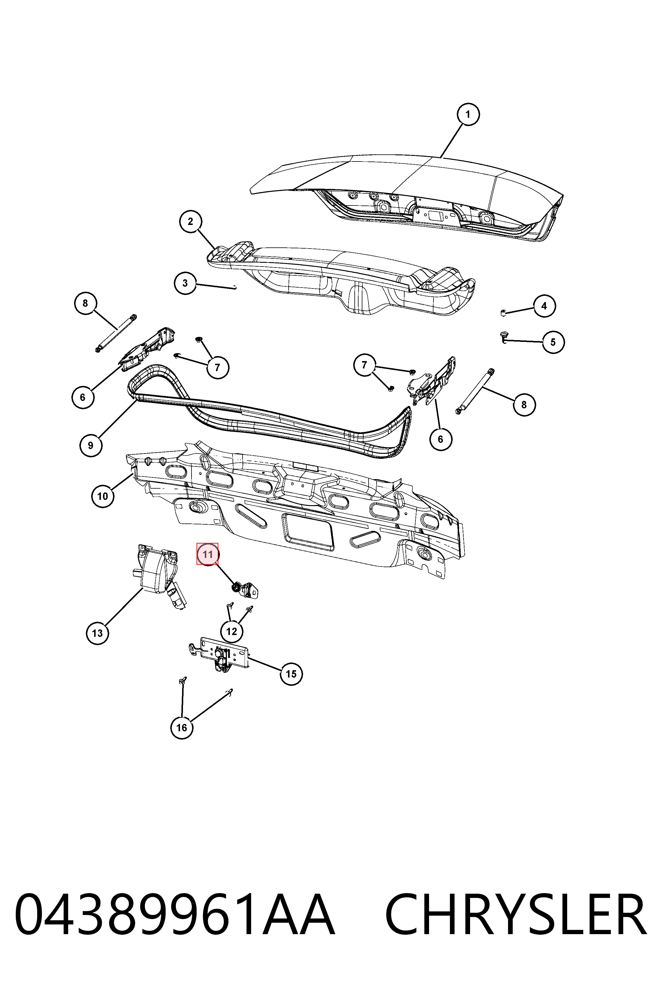 K04389961AA Fiat/Alfa/Lancia 