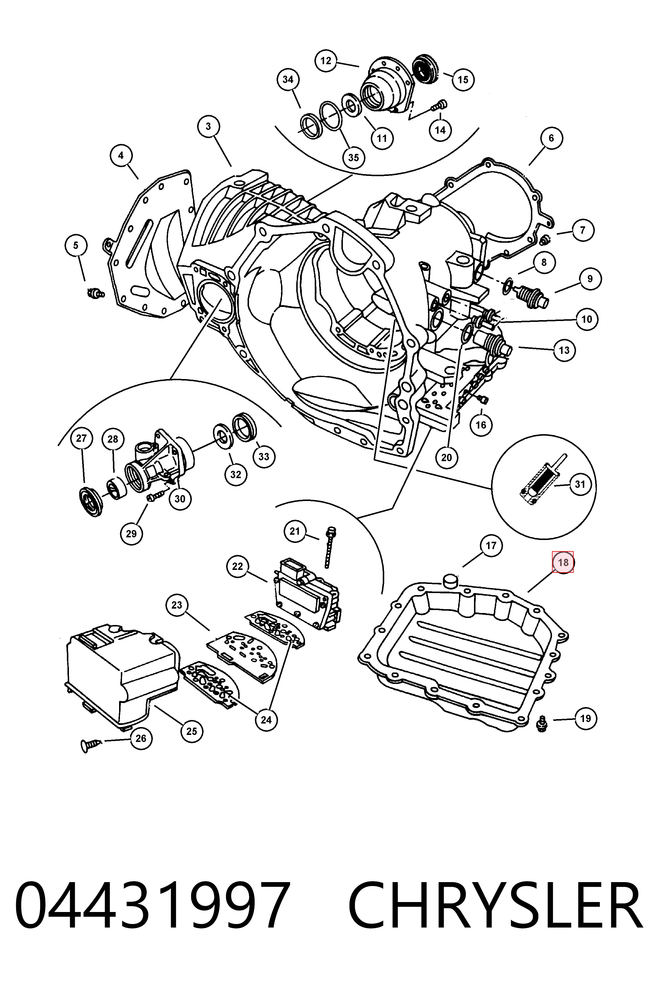 Поддон АКПП Fiat/Alfa/Lancia K04431997 цена, от 33.36 USD