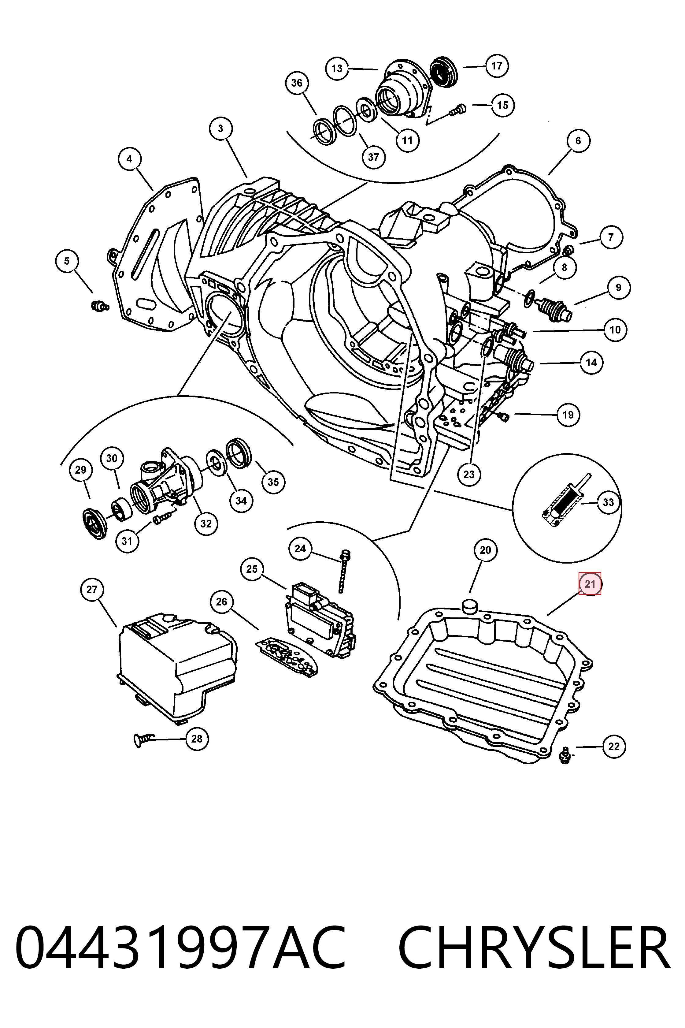Купить K04431997 Fiat/Alfa/Lancia Поддон АКПП