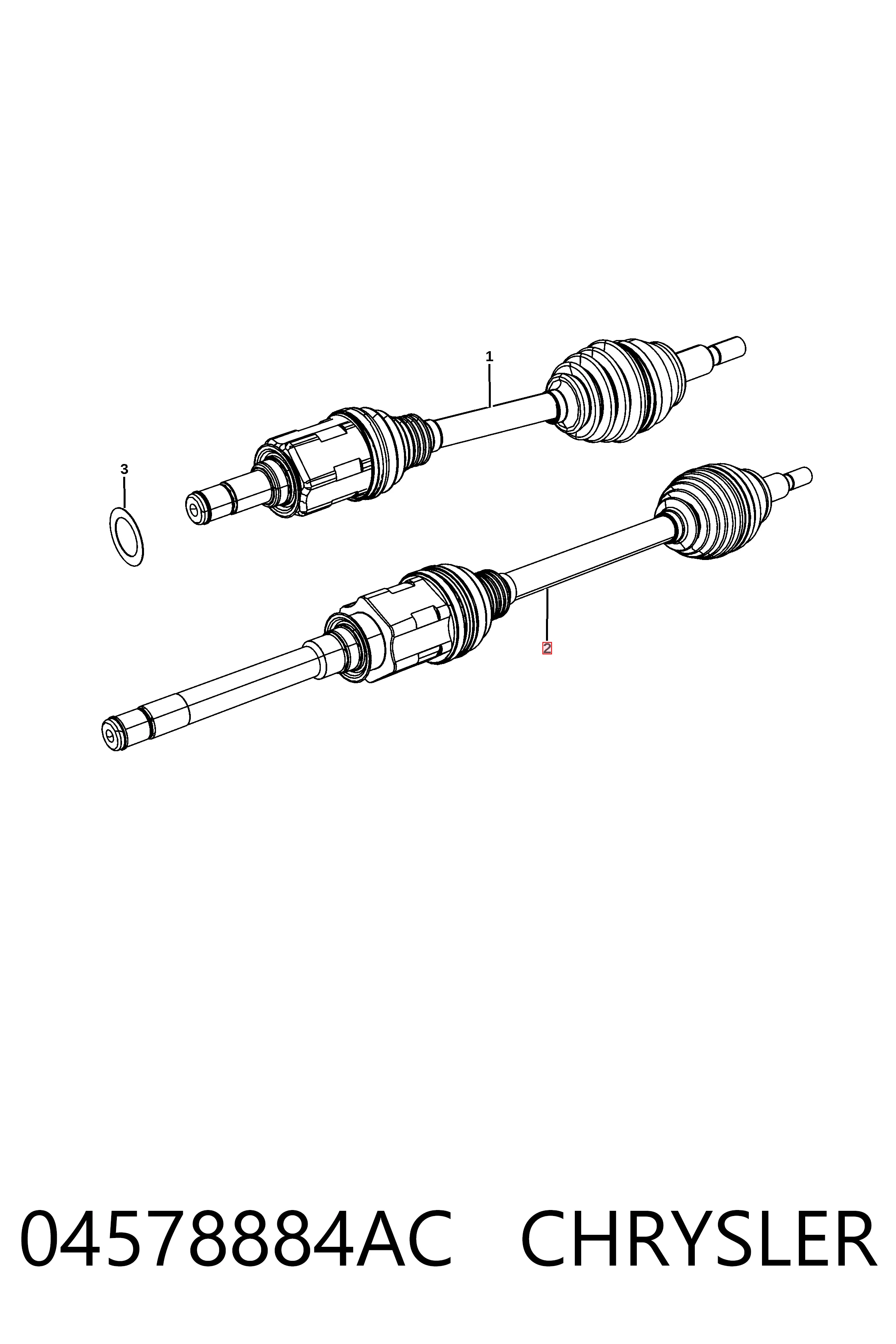 NCV10066 GSP Полуось передняя, правая