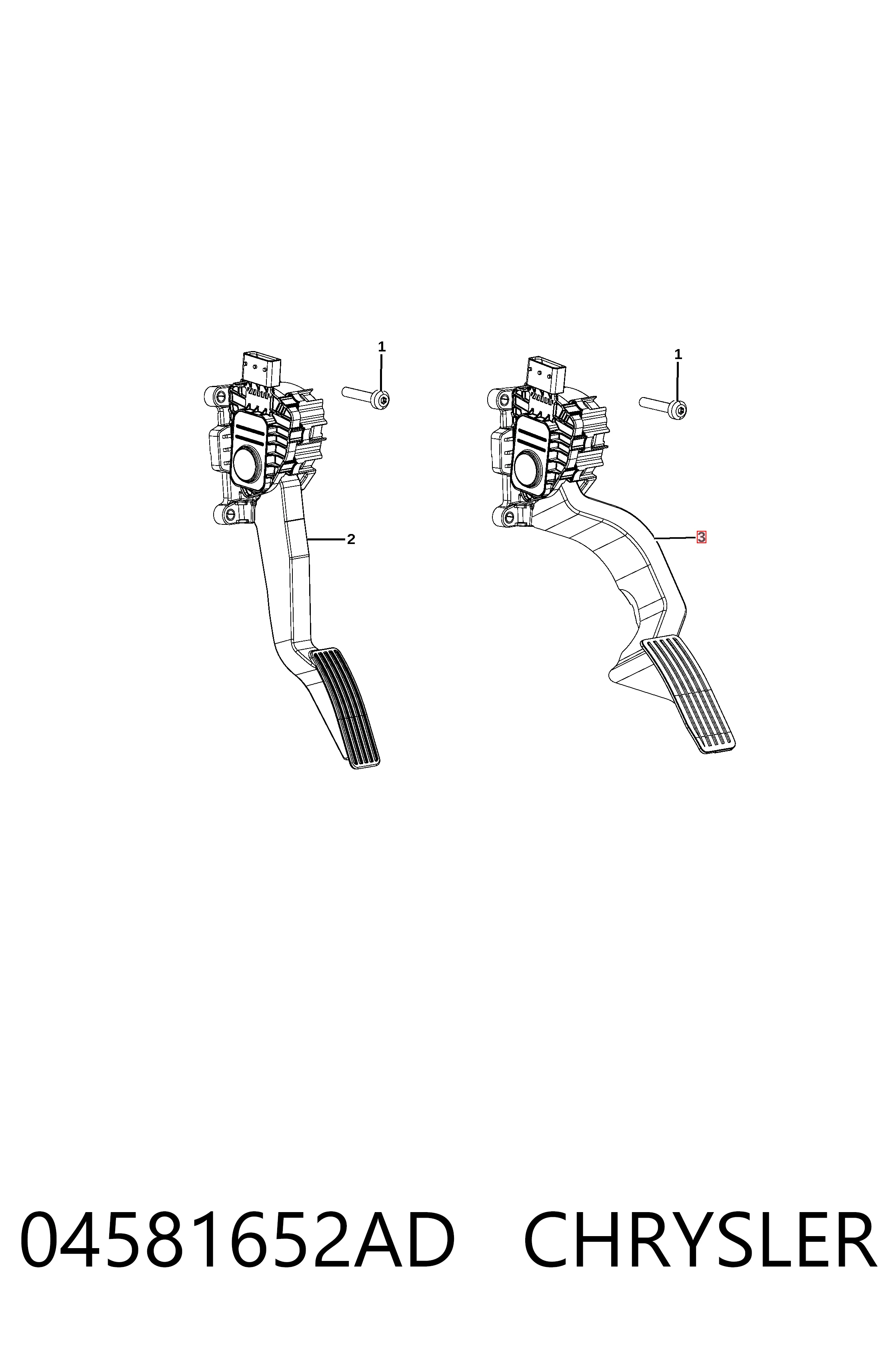 K04581652AC Fiat/Alfa/Lancia Педали газа