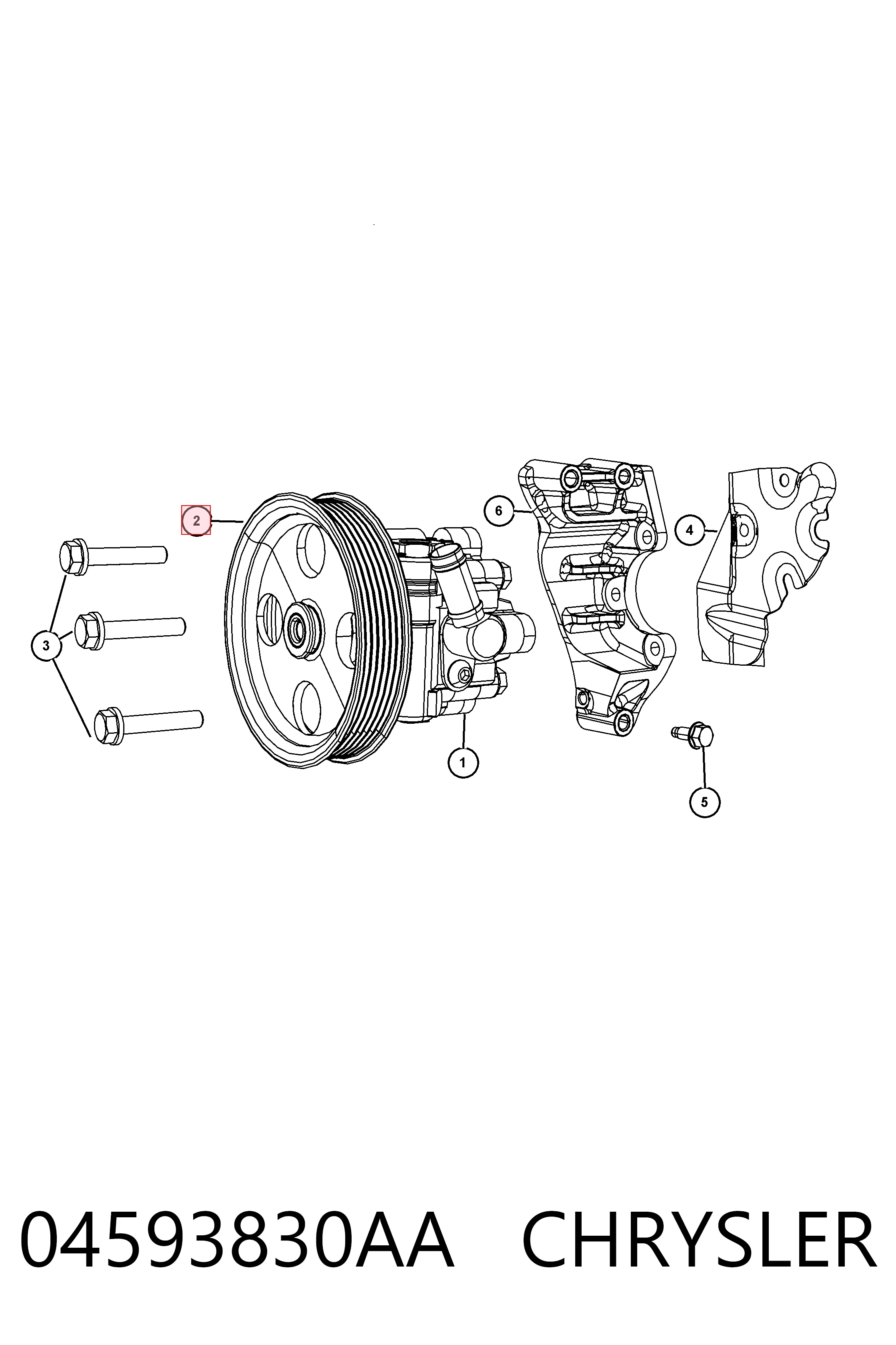 K04721442AB Fiat/Alfa/Lancia ГУР руля