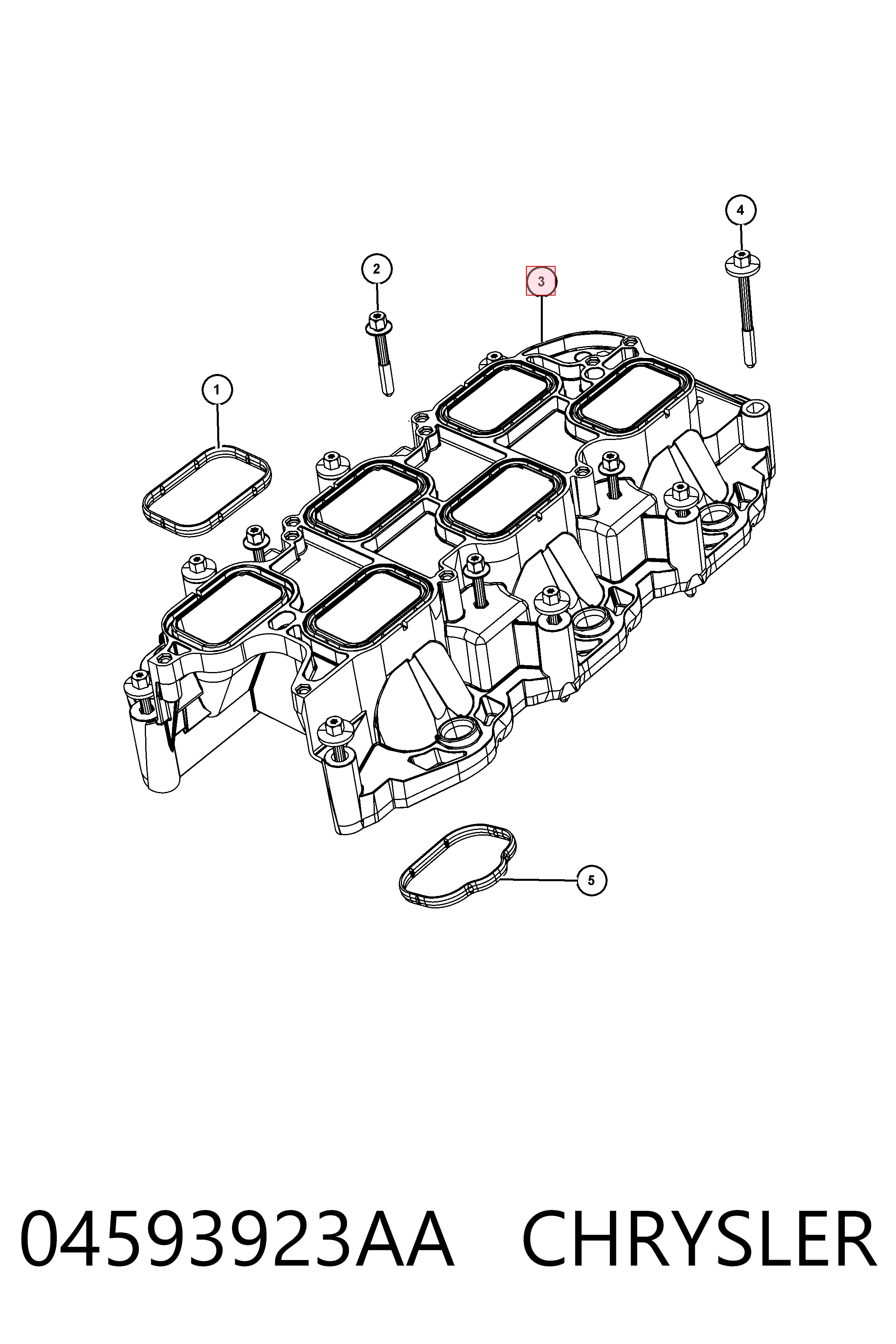 Купить K05184199AF Fiat/Alfa/Lancia Коллектор впускной нижний
