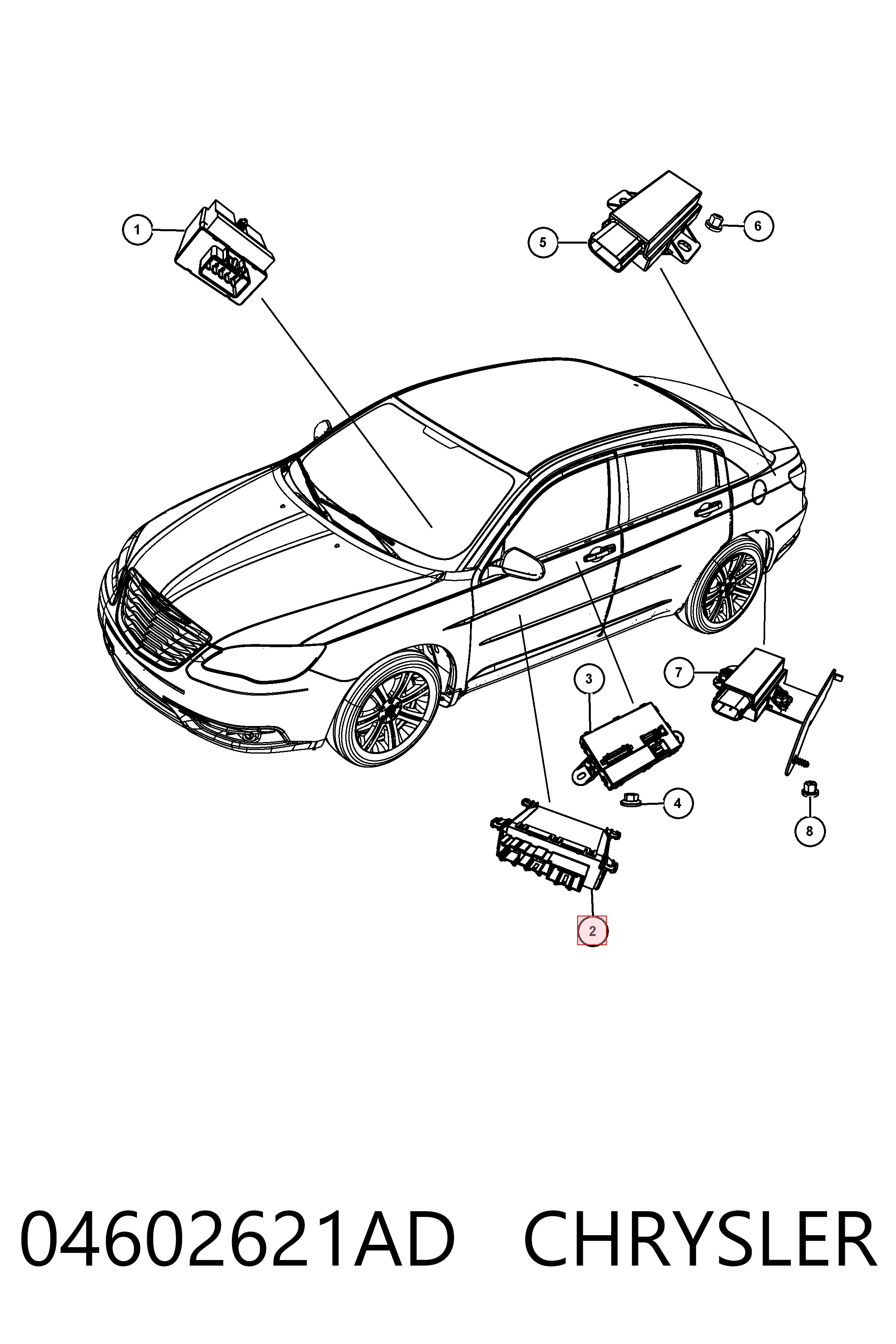 K04602921AA Fiat/Alfa/Lancia Блок комфорта передней двери