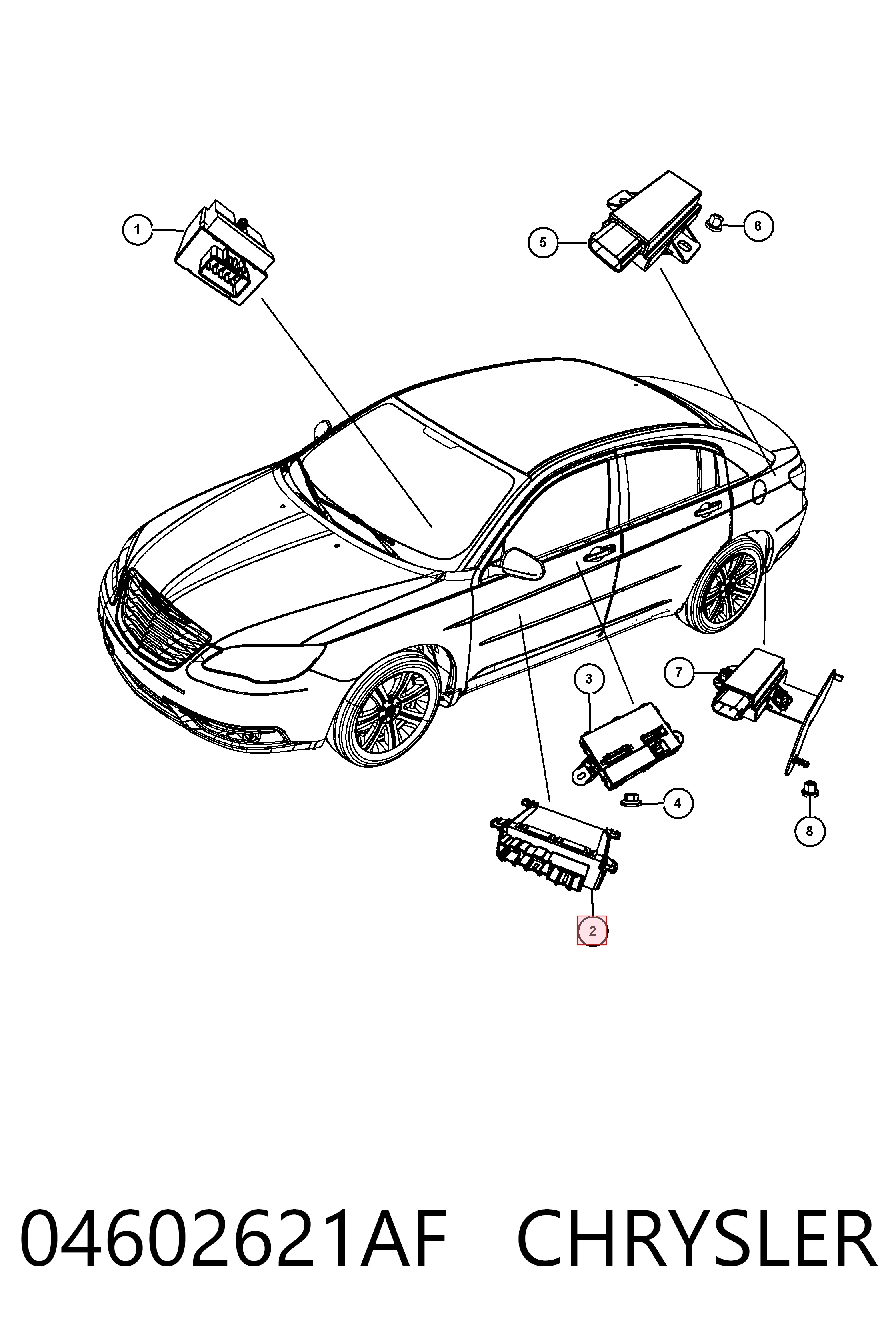 Купить K04602921AA Fiat/Alfa/Lancia Блок комфорта передней двери