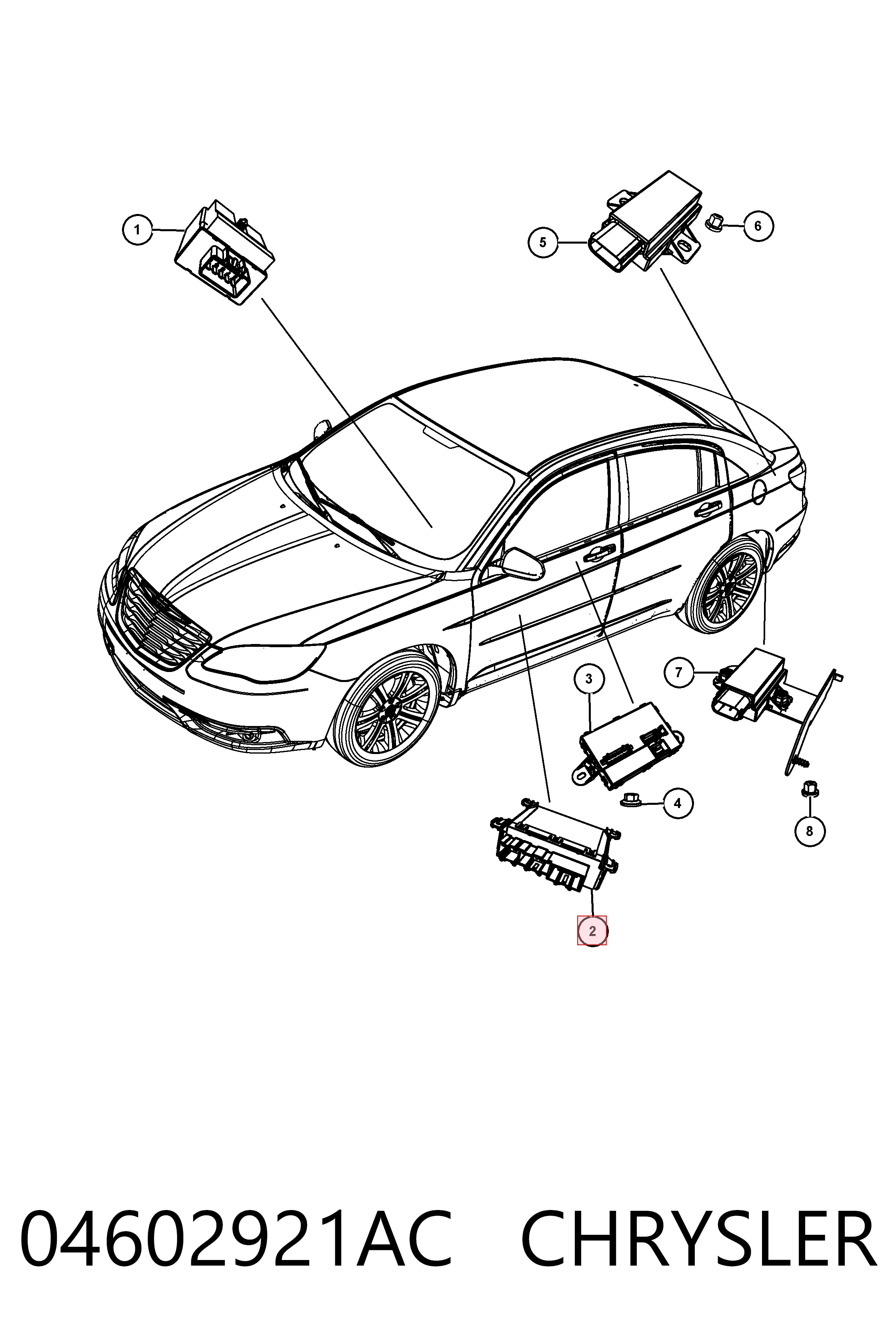 Купить K04602921AA Fiat/Alfa/Lancia Блок комфорта передней двери
