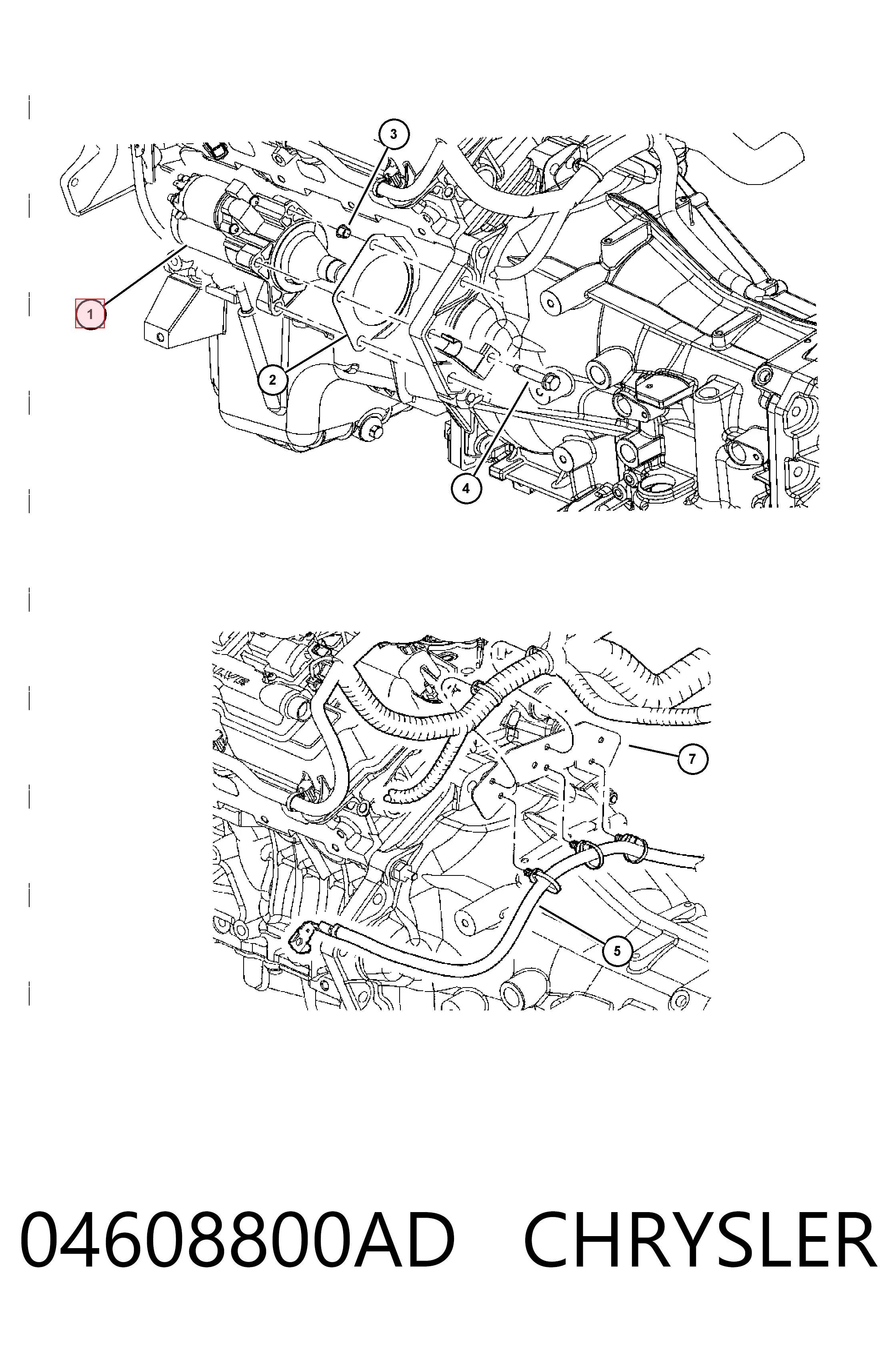 Стартер CHRYSLER 04608800AD