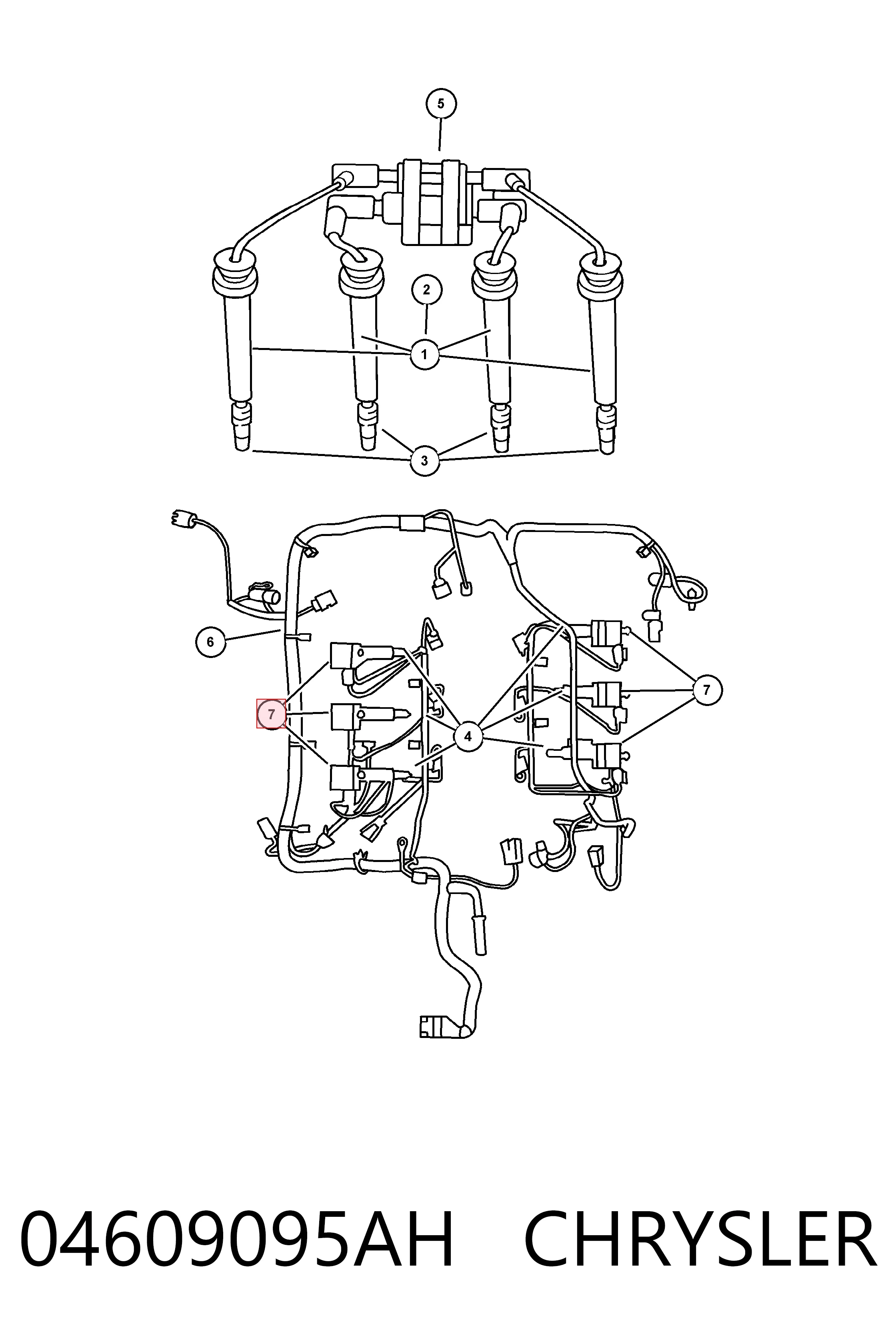 Купить K04609095AC Fiat/Alfa/Lancia Катушка зажигания