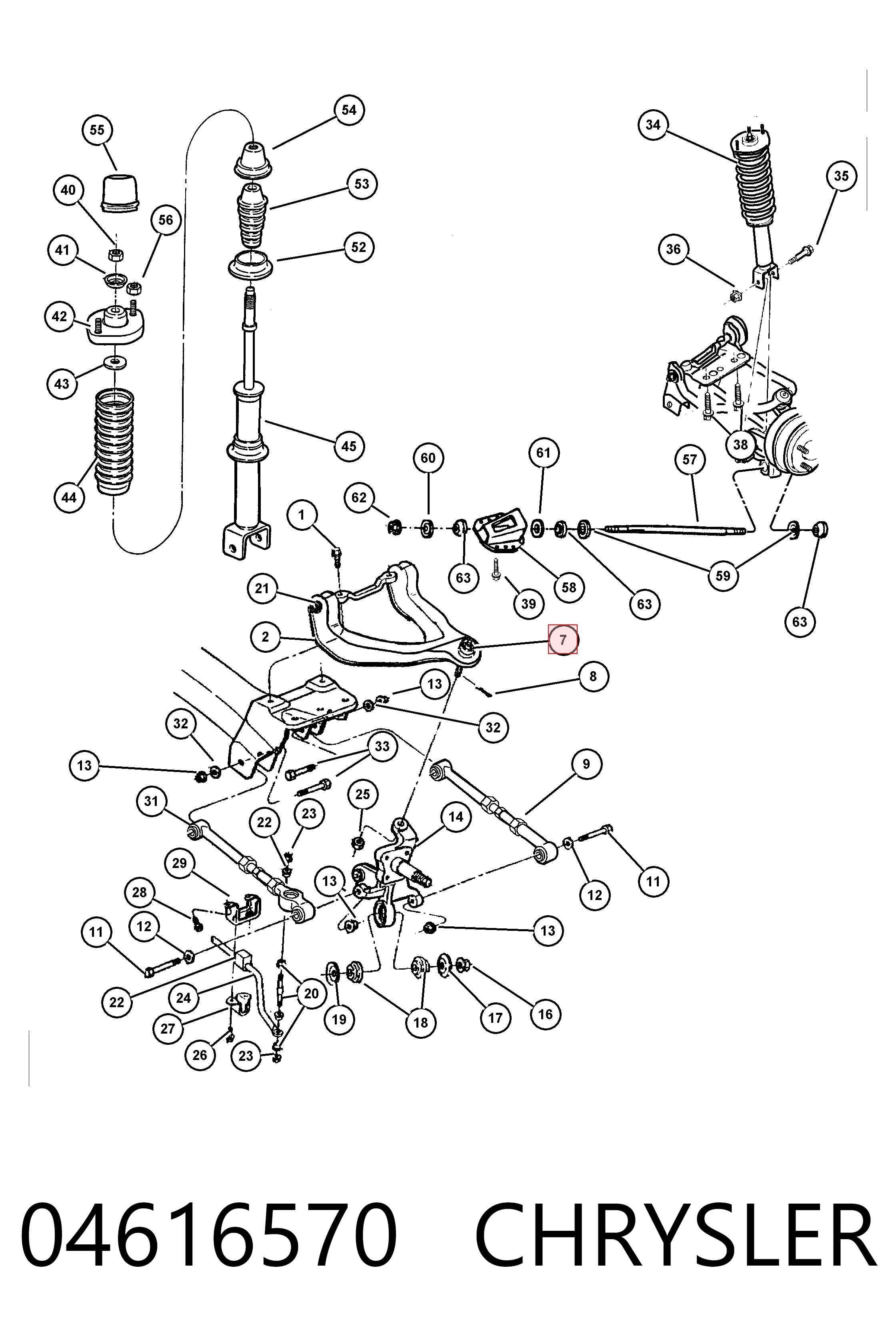 Купить K04879321AC Fiat/Alfa/Lancia Верхняя шаровая опора