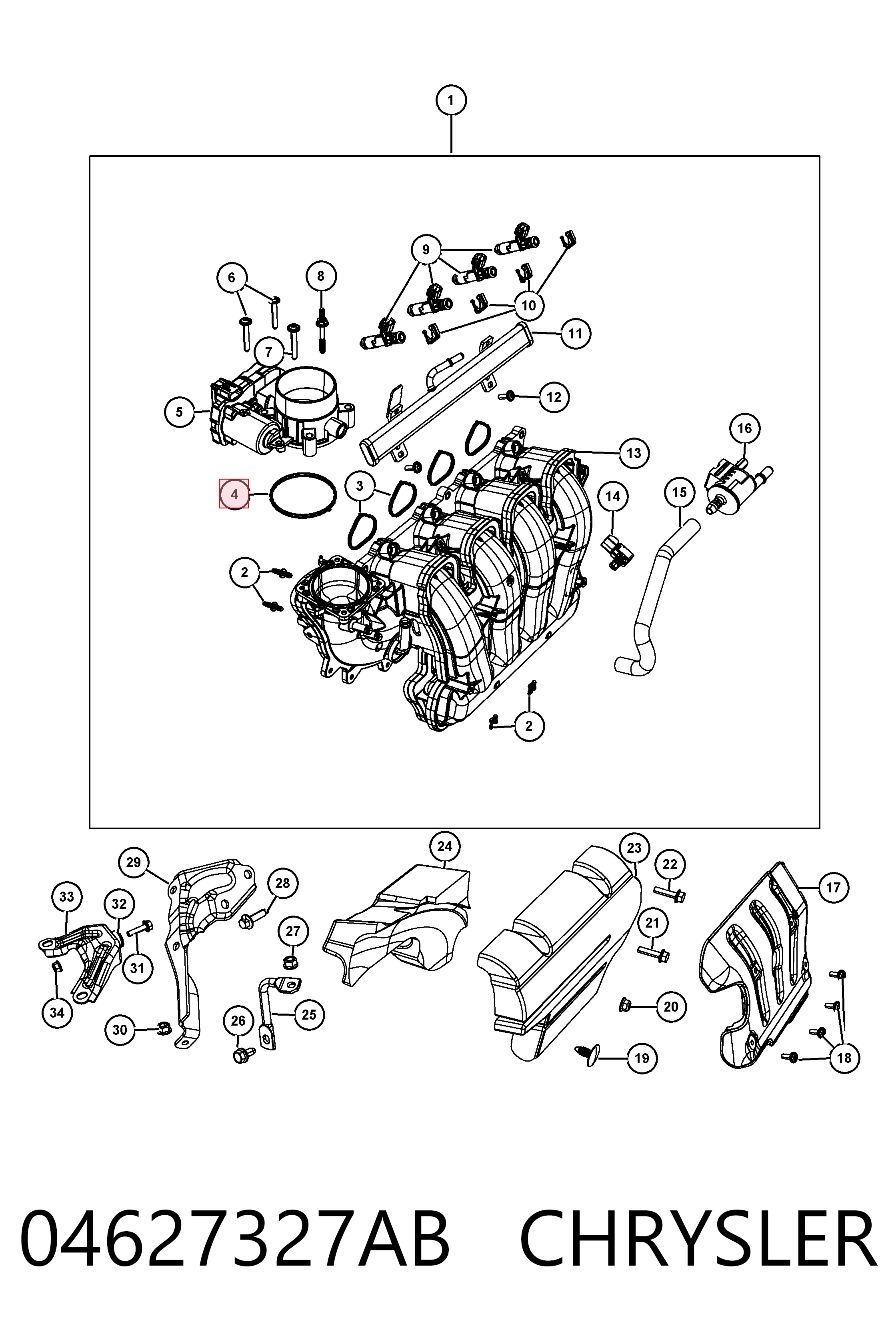 K68359029AA Fiat/Alfa/Lancia Датчик давления воздуха