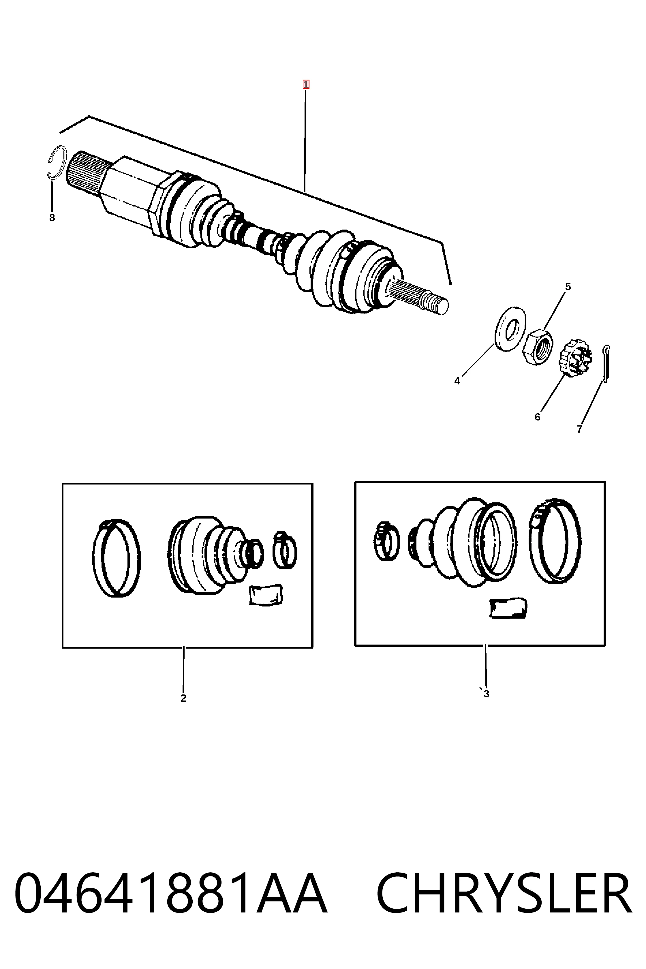 Левая полуось NCV12535 GSP
