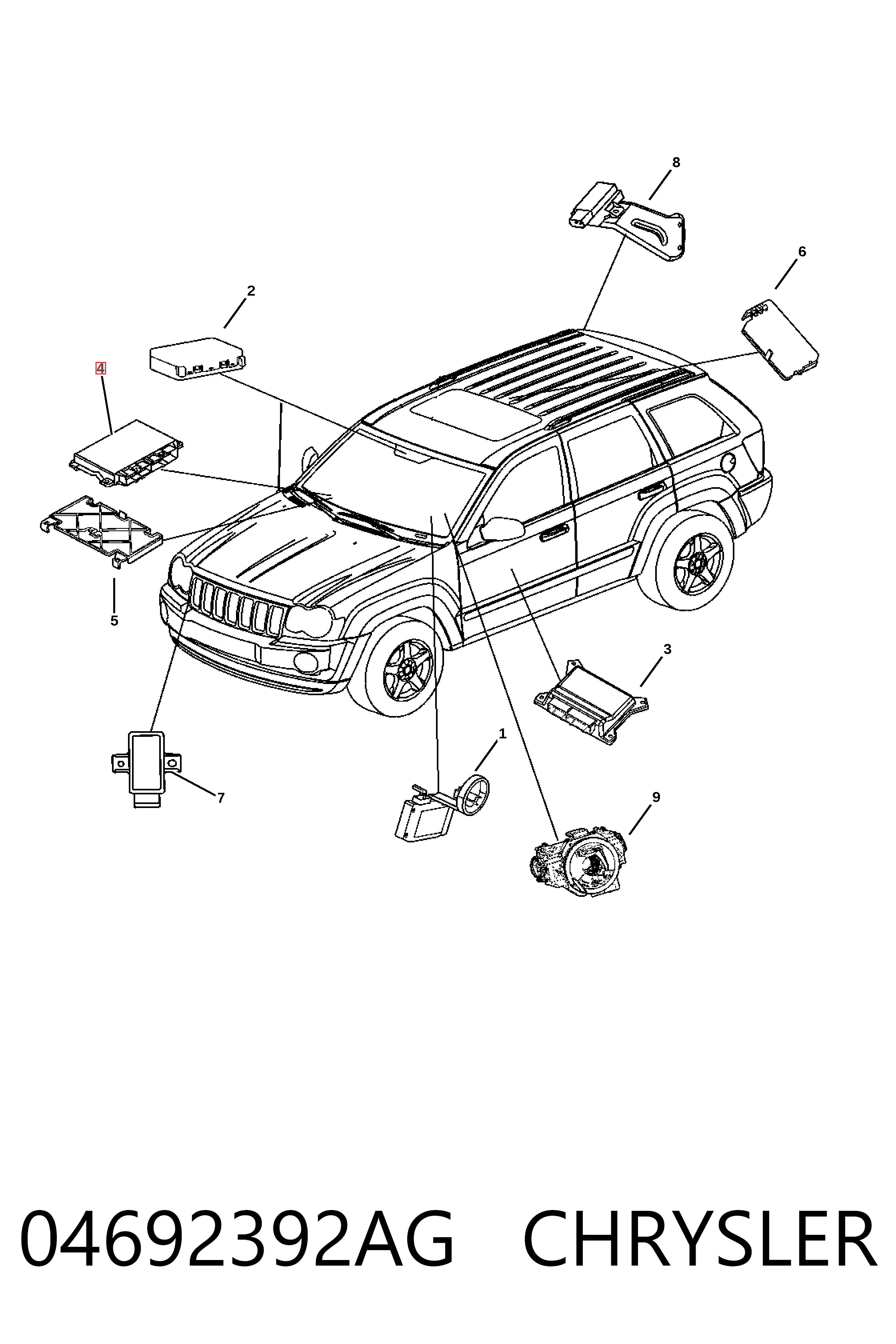 K04692392AC Fiat/Alfa/Lancia Модуль АКПП электронный