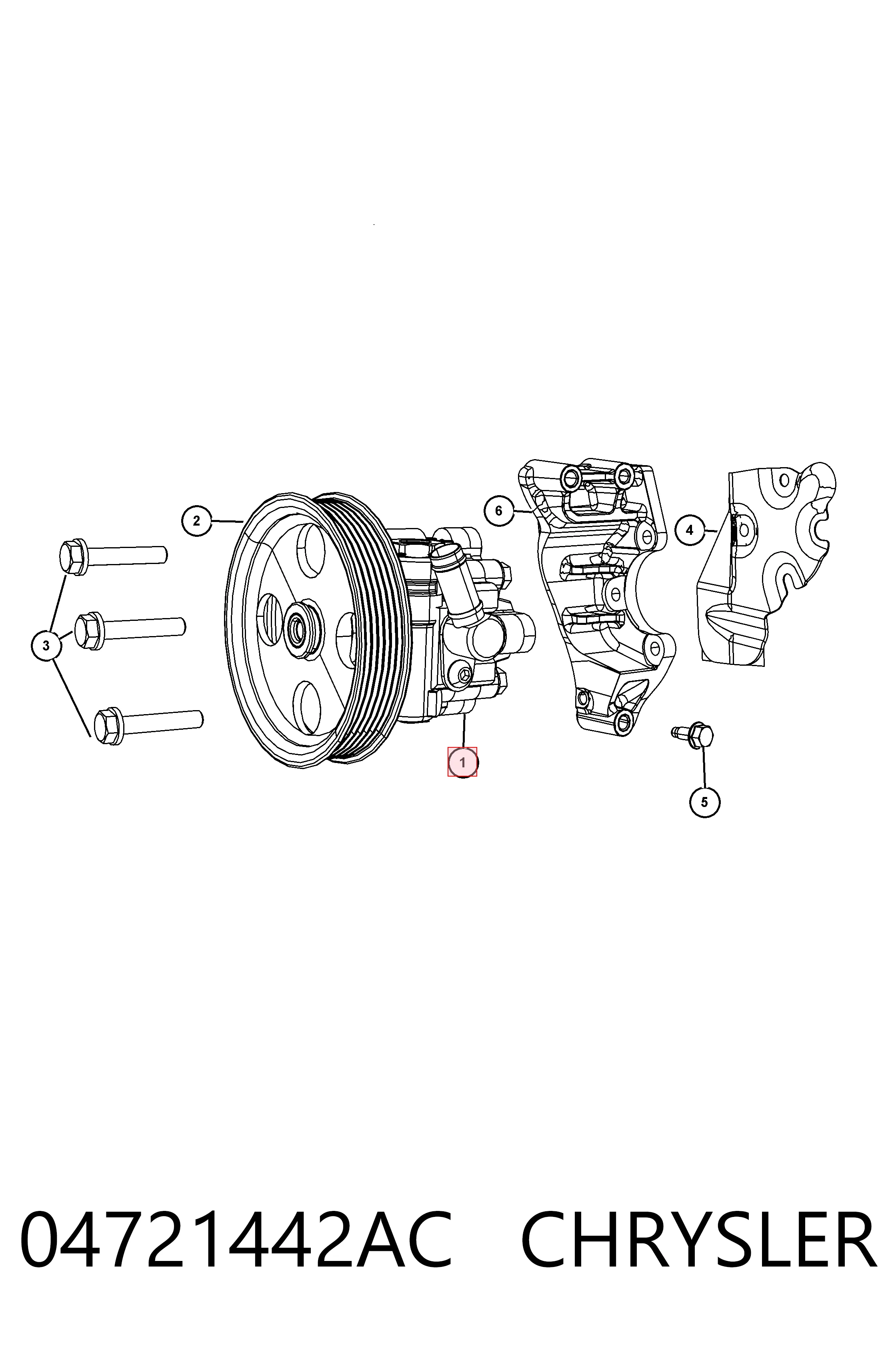 Насос гидравлики Fiat/Alfa/Lancia K04721442AB цена, от 113.89 USD