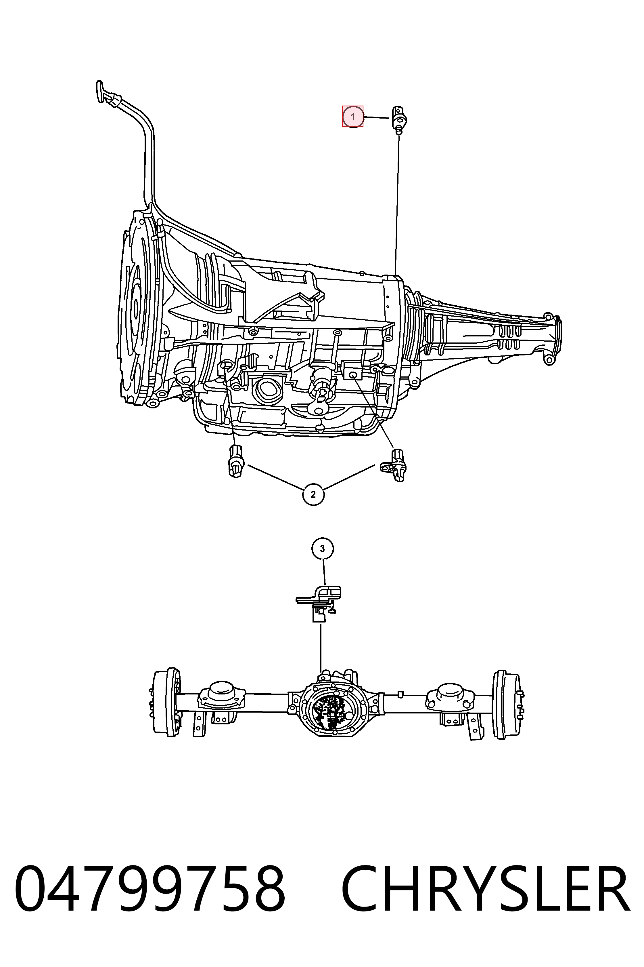 04799758 Chrysler Клапан давления масла КПП