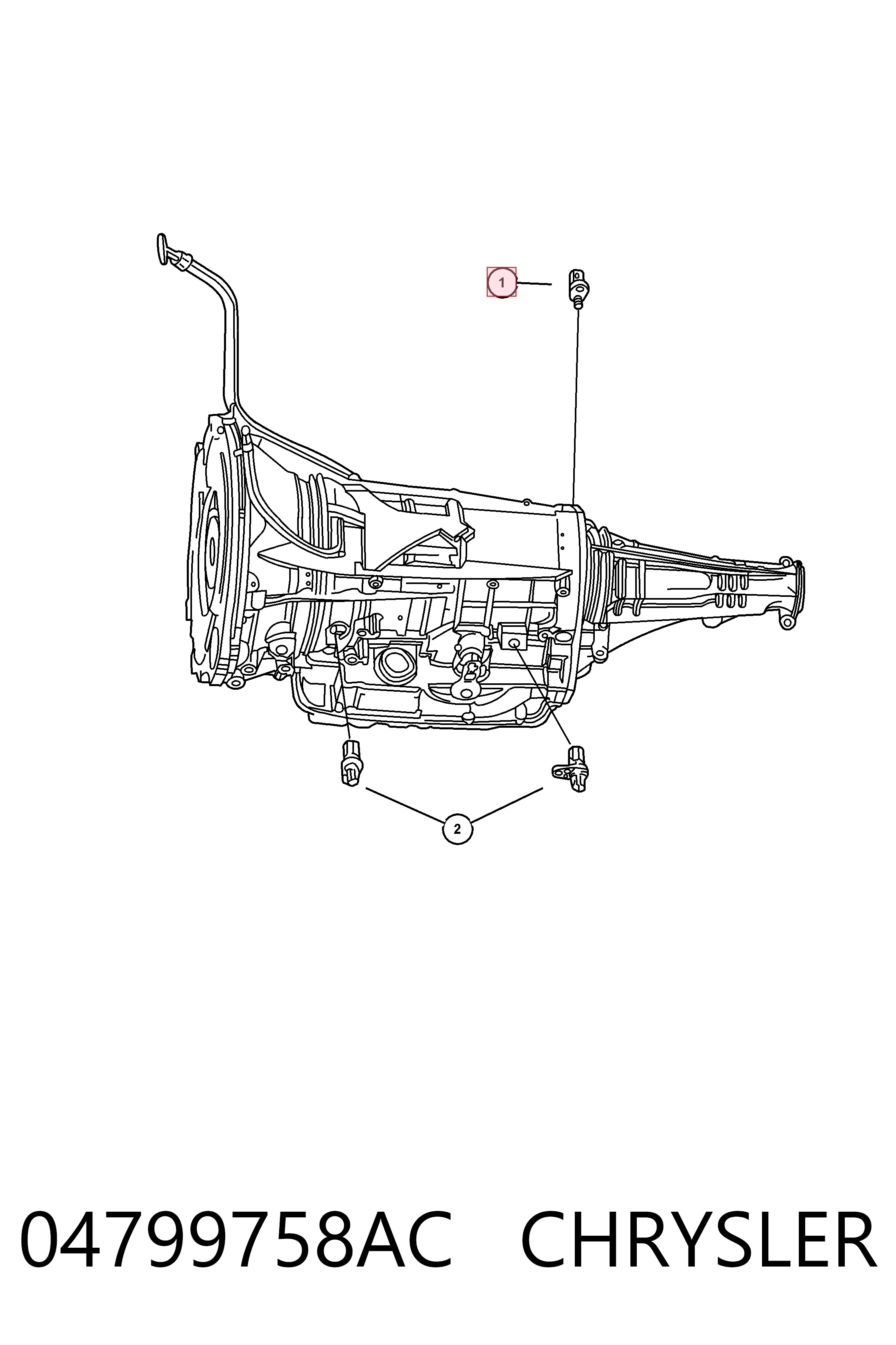 04799758AC Chrysler Клапан давления масла КПП