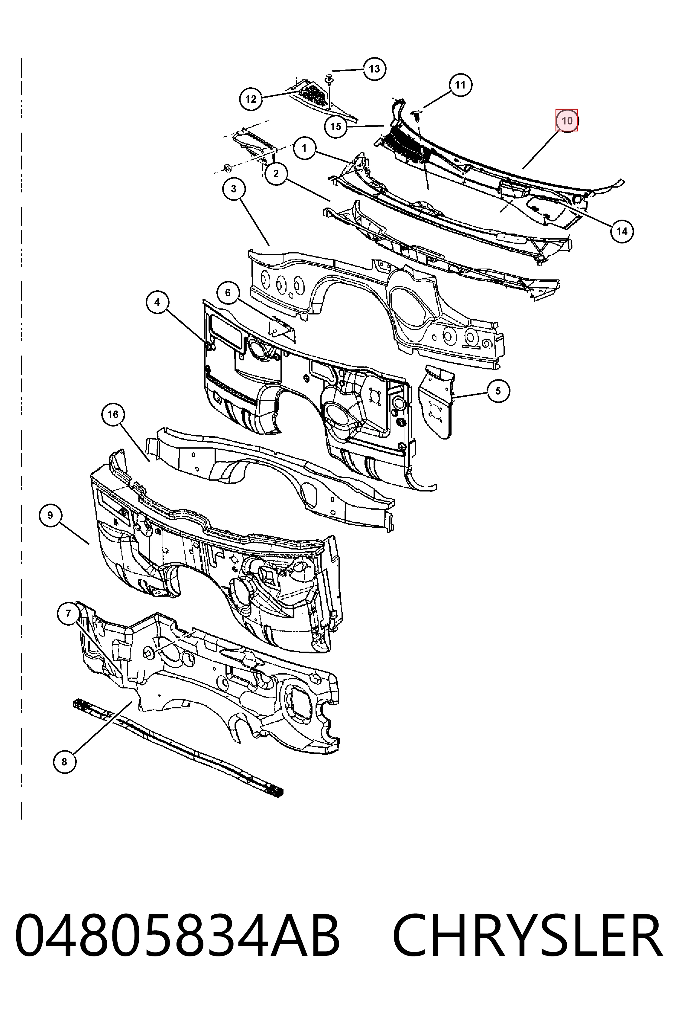 K04805834AA Fiat/Alfa/Lancia 