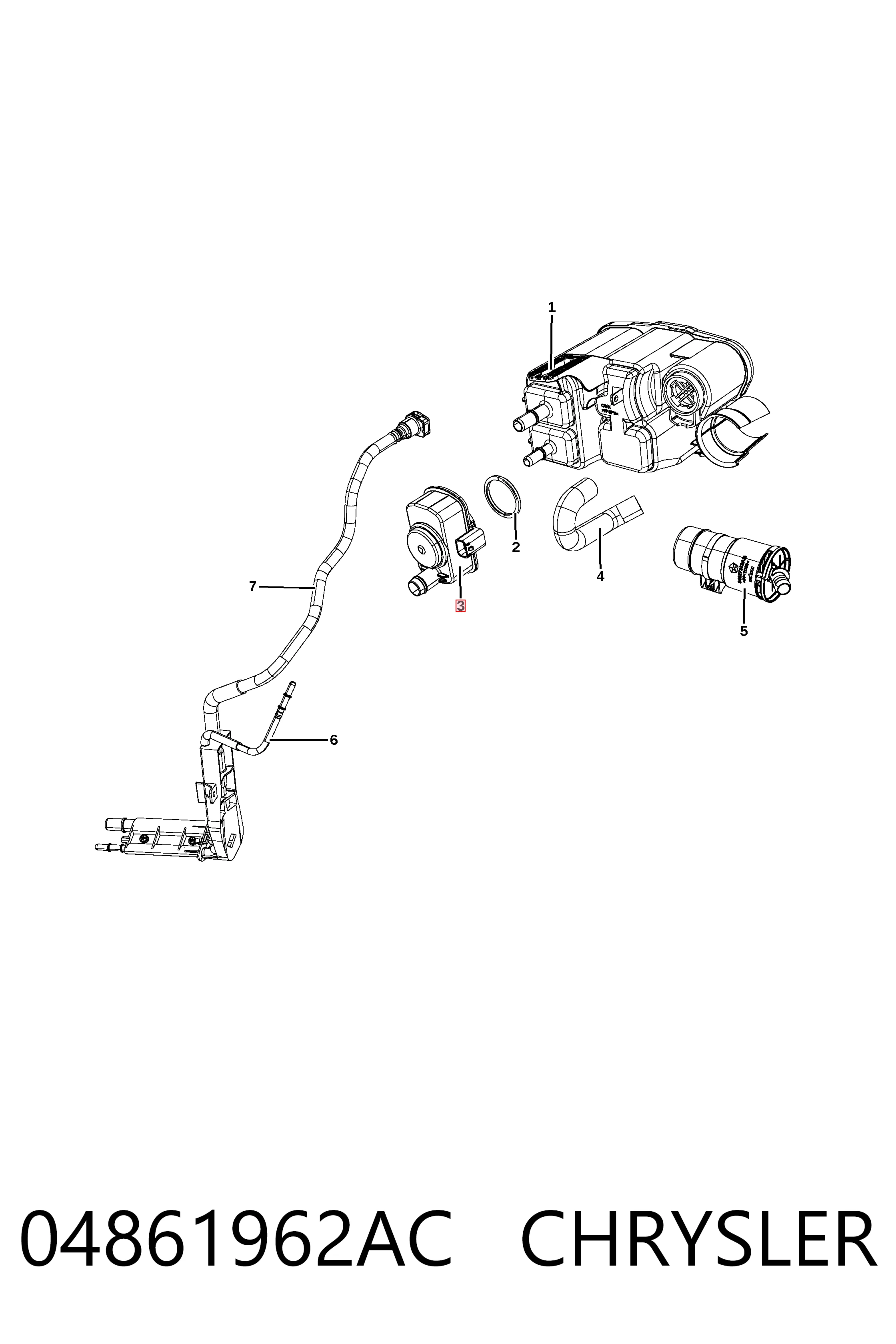  Fiat/Alfa/Lancia K04861962AD цена, от 48.38 USD