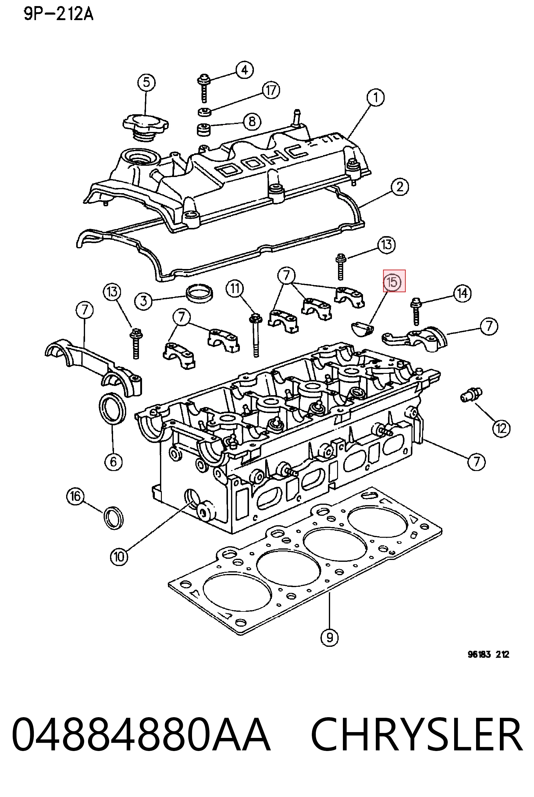 04884880AA Chrysler