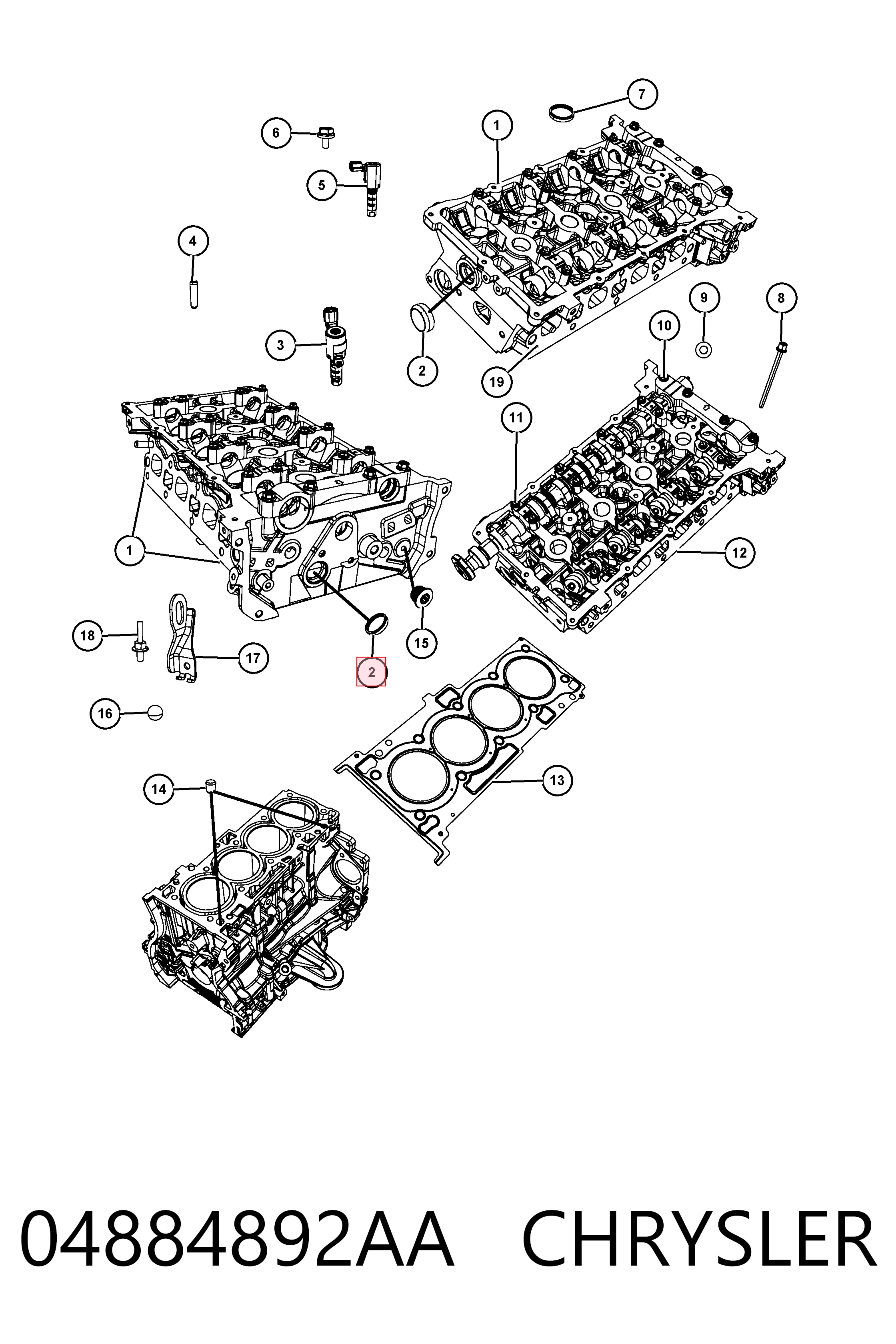 04884892AA Chrysler
